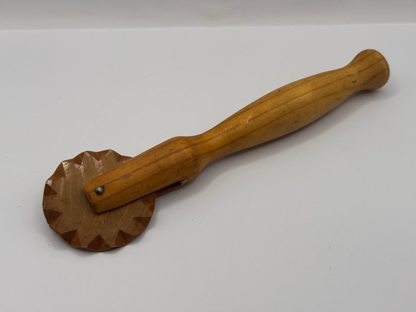 Vintage wooden pastry cutter, household