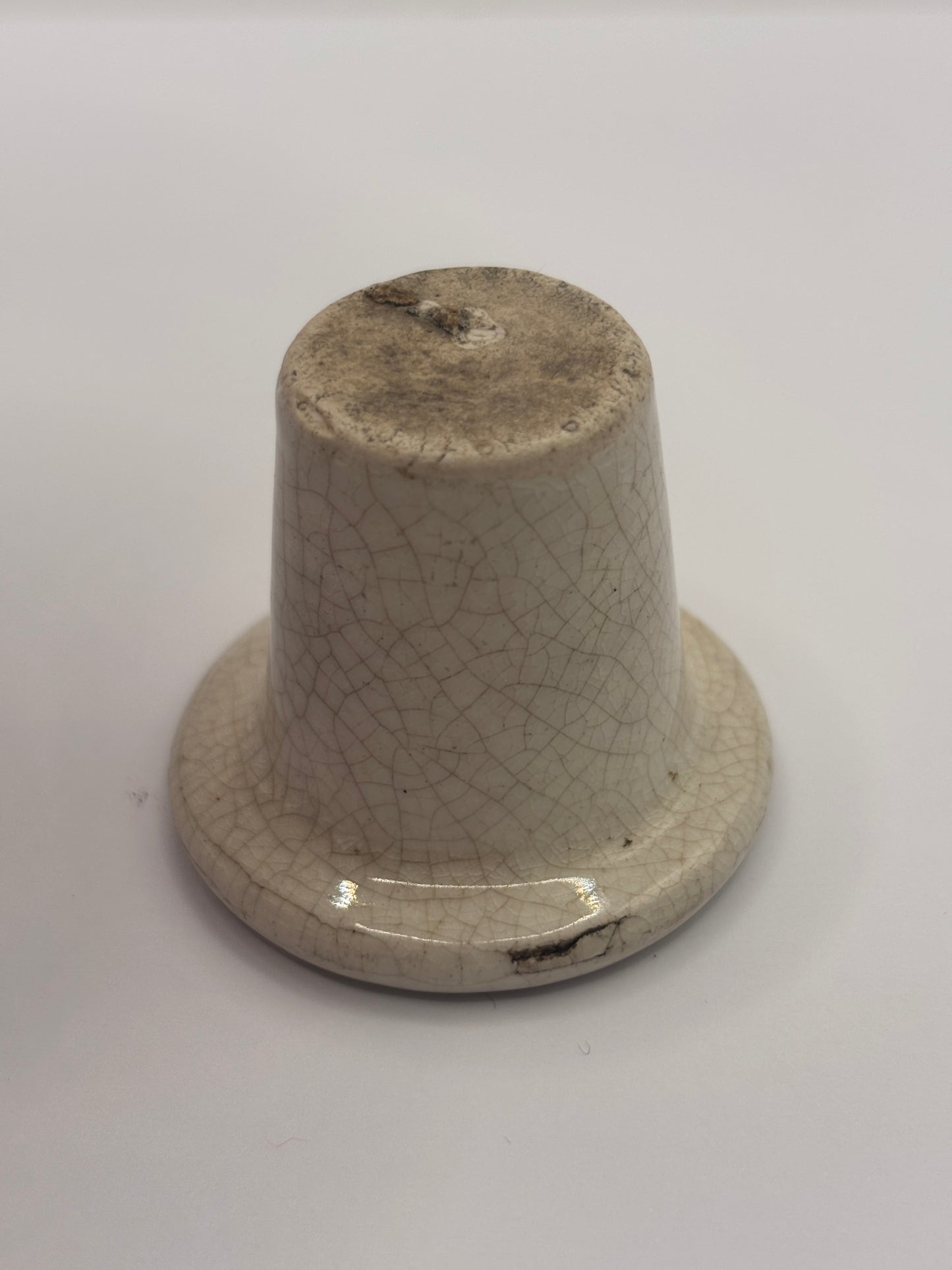 Old stoneware desk ink, inkwell