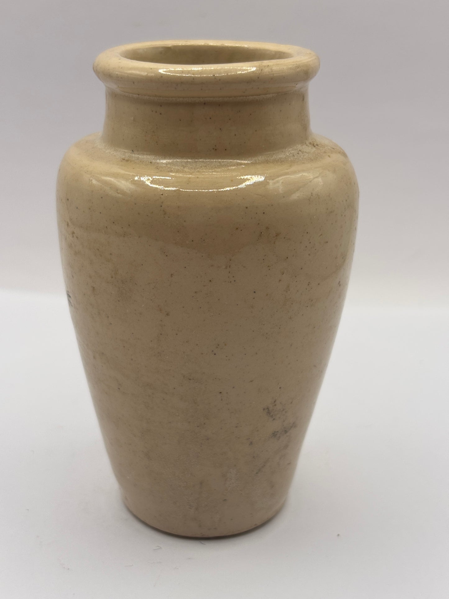 Old stoneware advertising cream pot, mobberley creamery pure rich cream