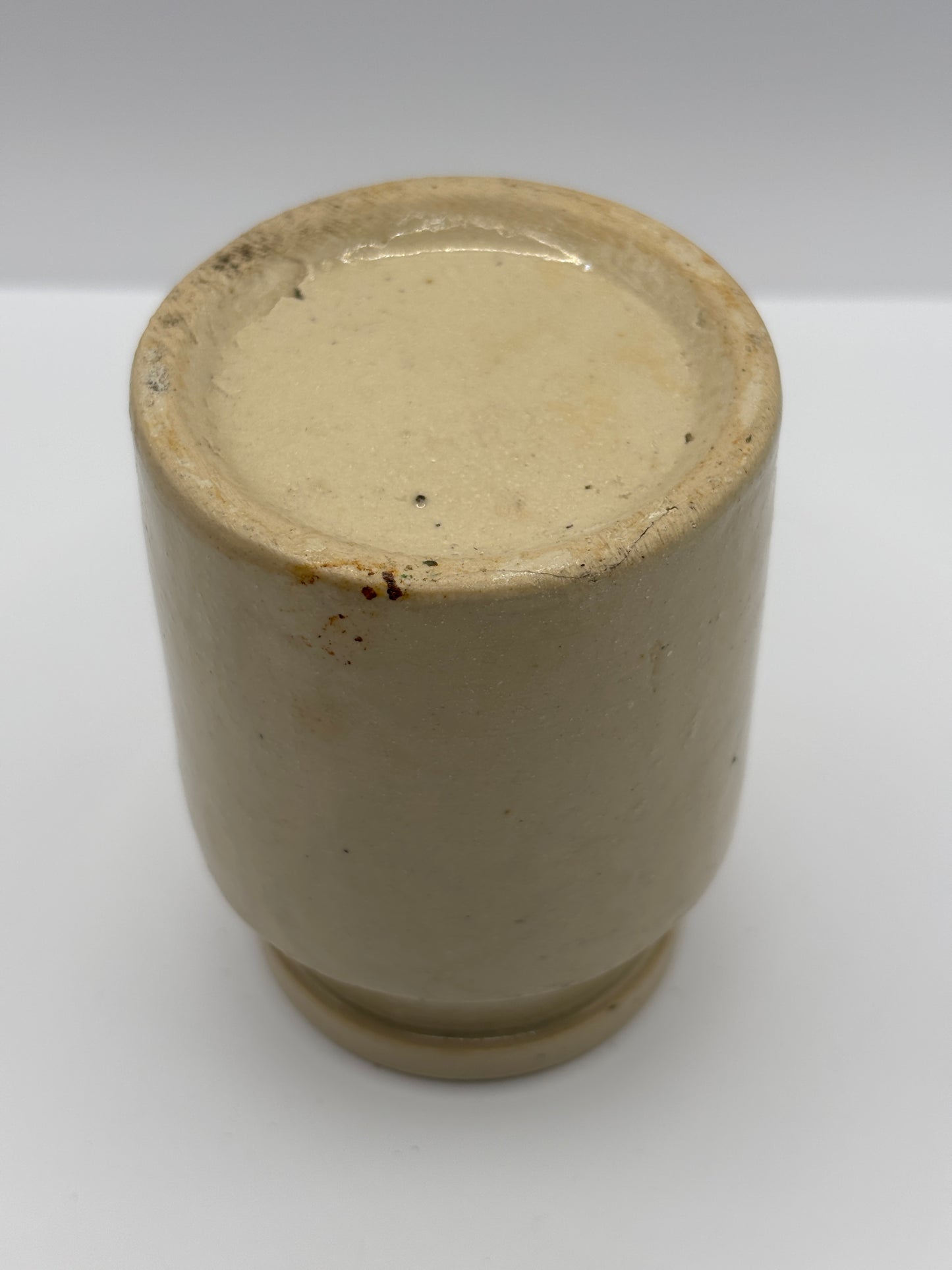 Old small stoneware mustard jar