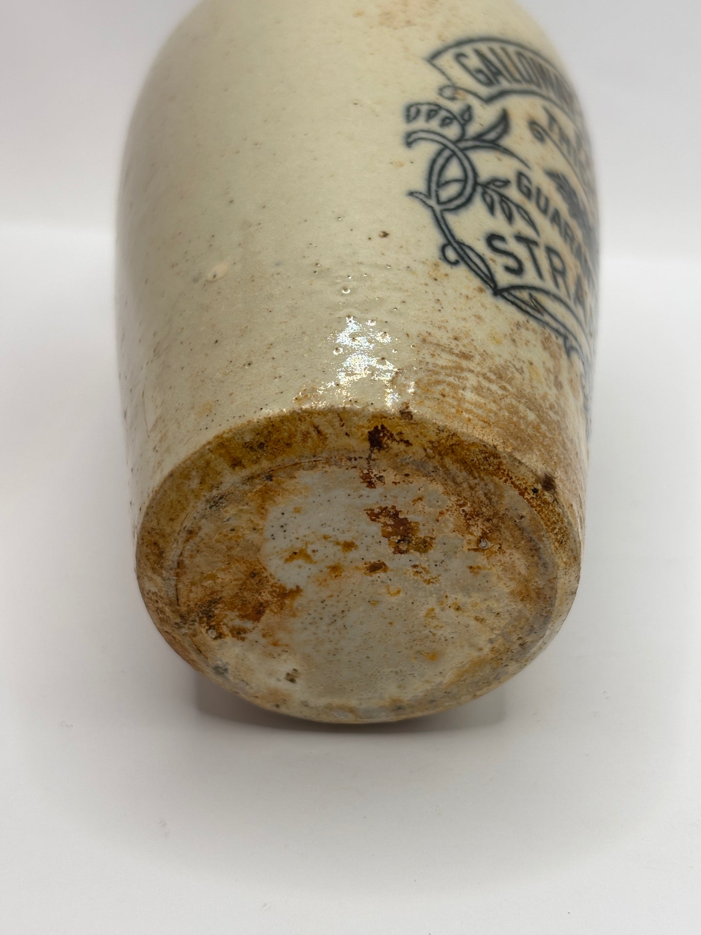 Old advertising cream pot, Galloway creamery Stranraer