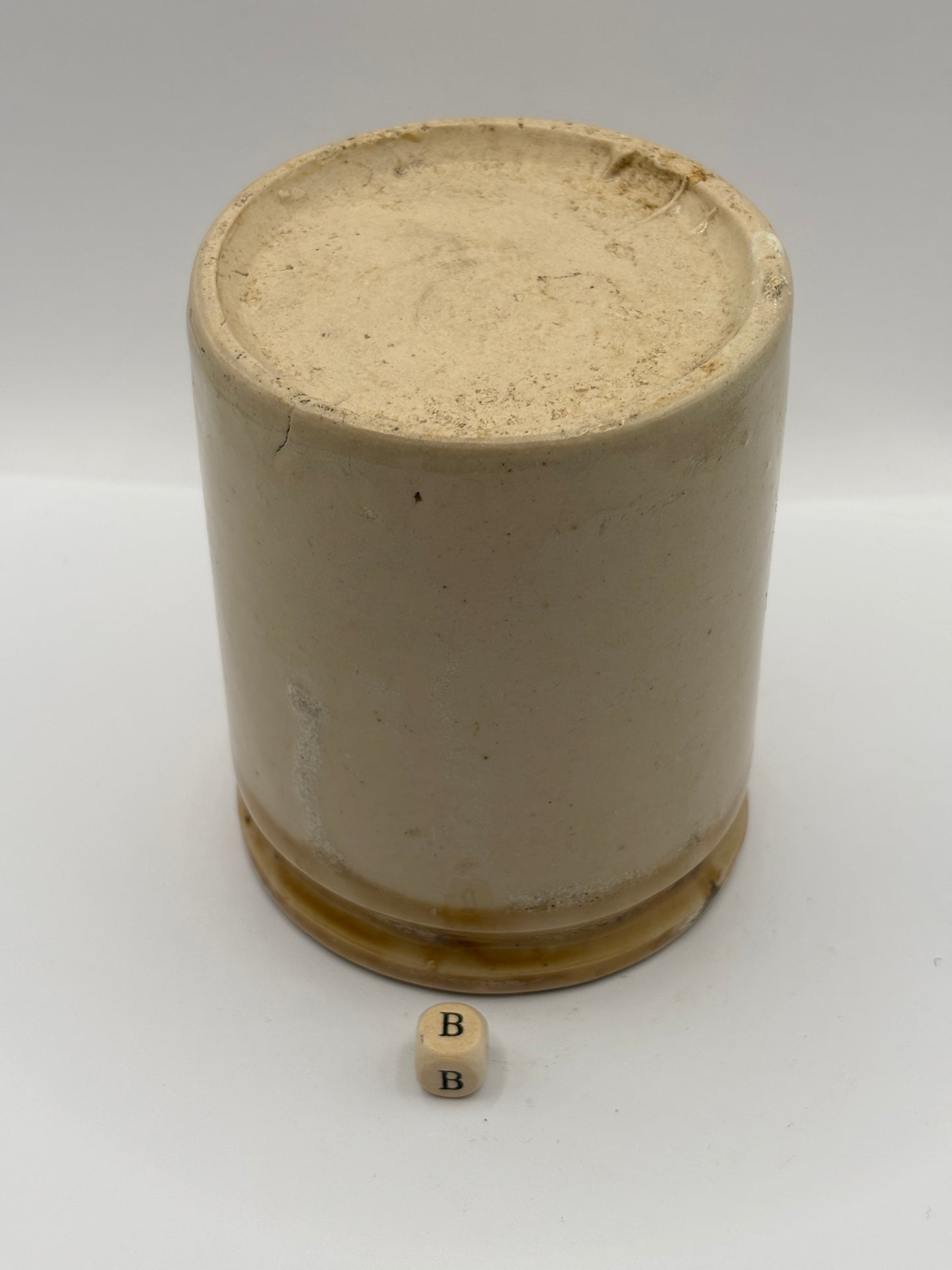 Old 1lb brown top jam & marmalade pot (B)