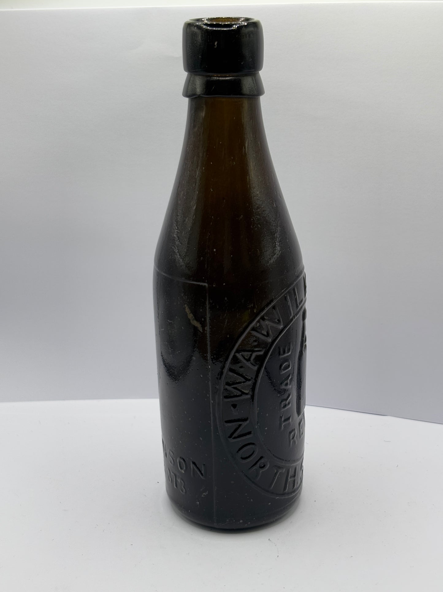 Old North Sheilds pictorial beer bottle, W.A Wilkinson