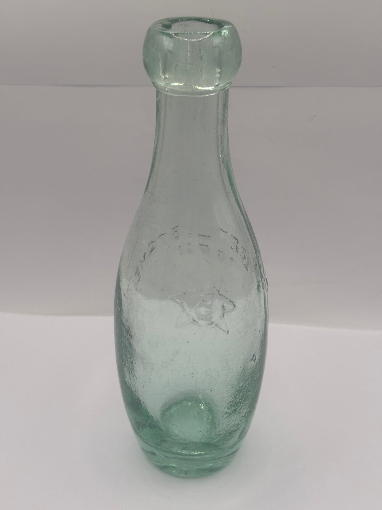 Old flat bottom hamilton bottle, Shrewsbury