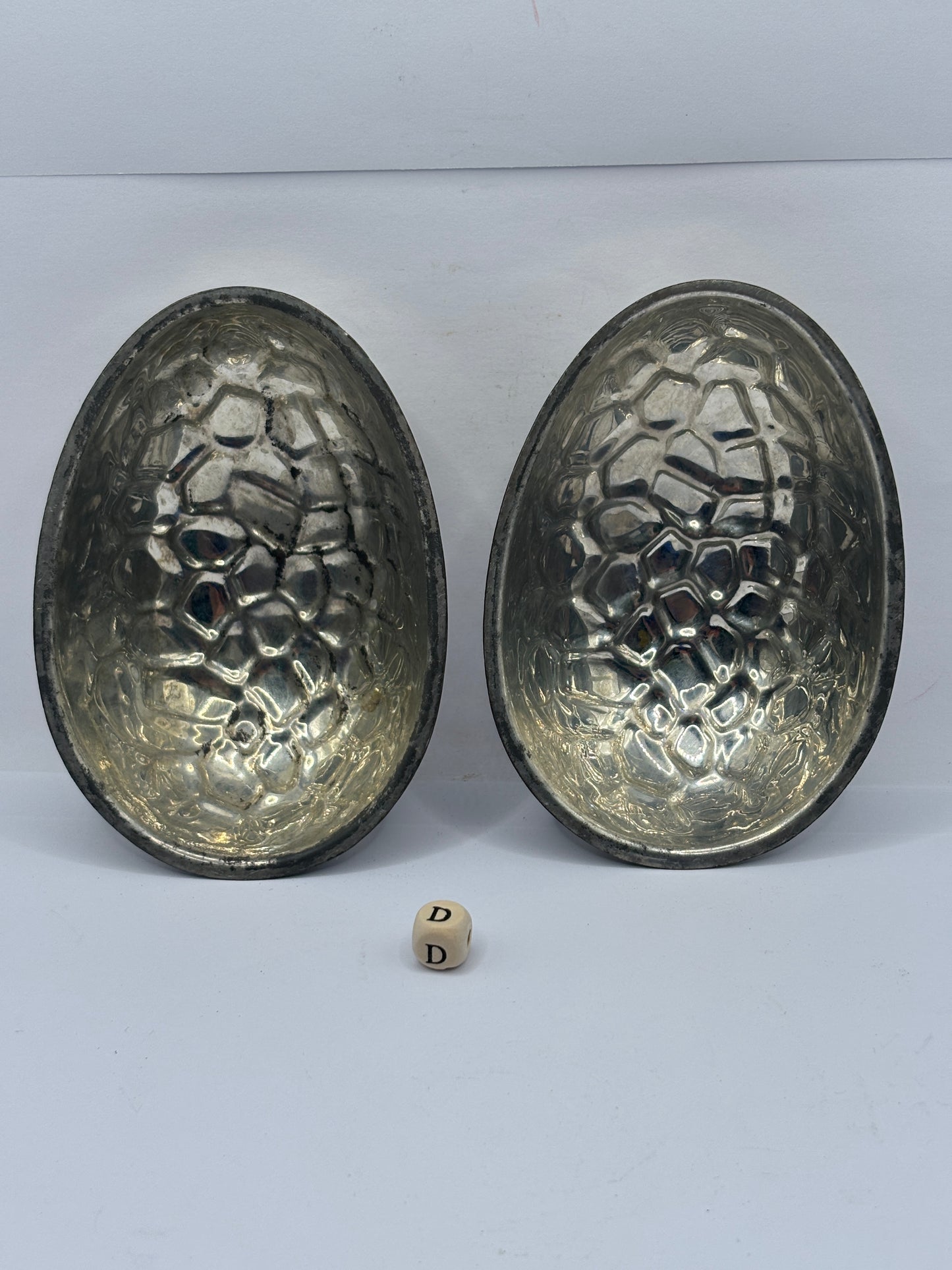 Vintage chocolate egg mold, easter egg mold (D)