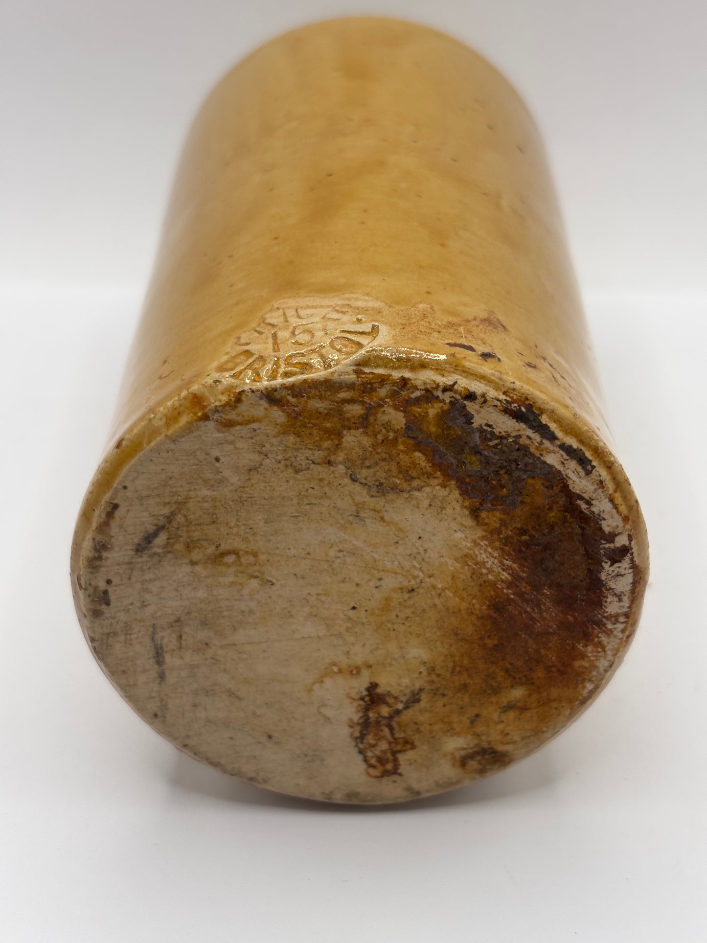 Old impressed ginger beer bottle, JH CUFF Manchester