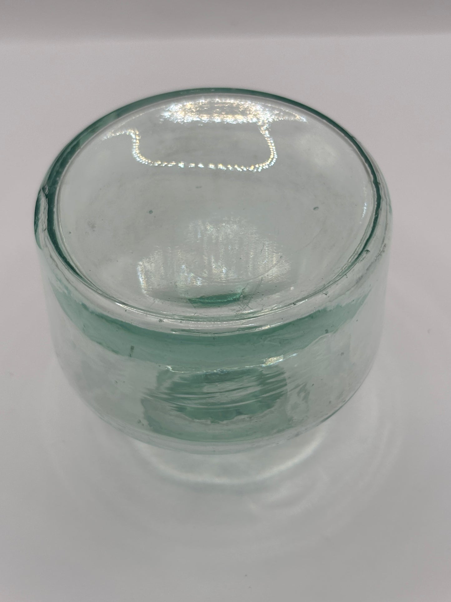 Old large round inkwell, ink bottle