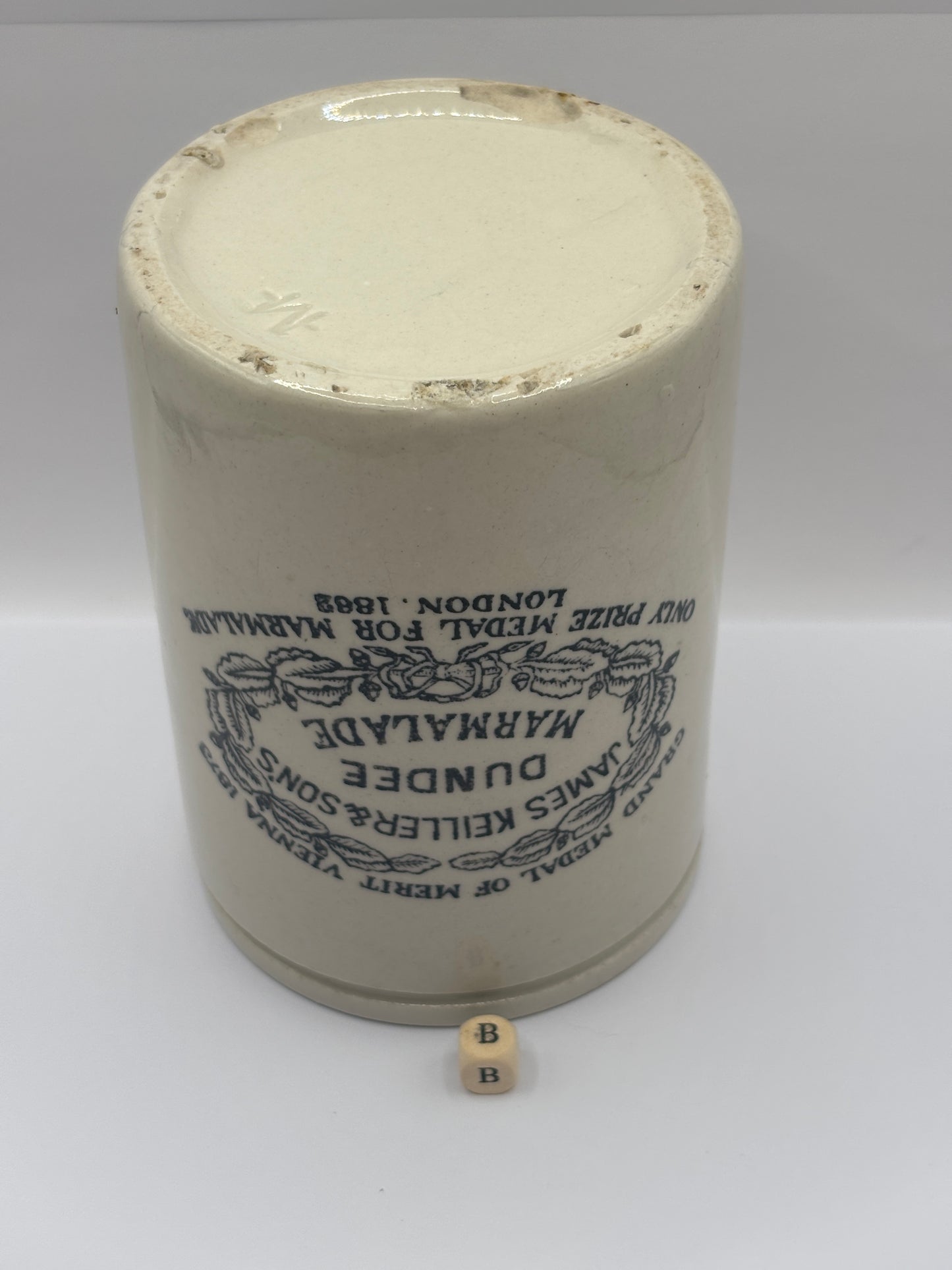 Old 2lb James Keiller Dundee marmalade Jar (B)