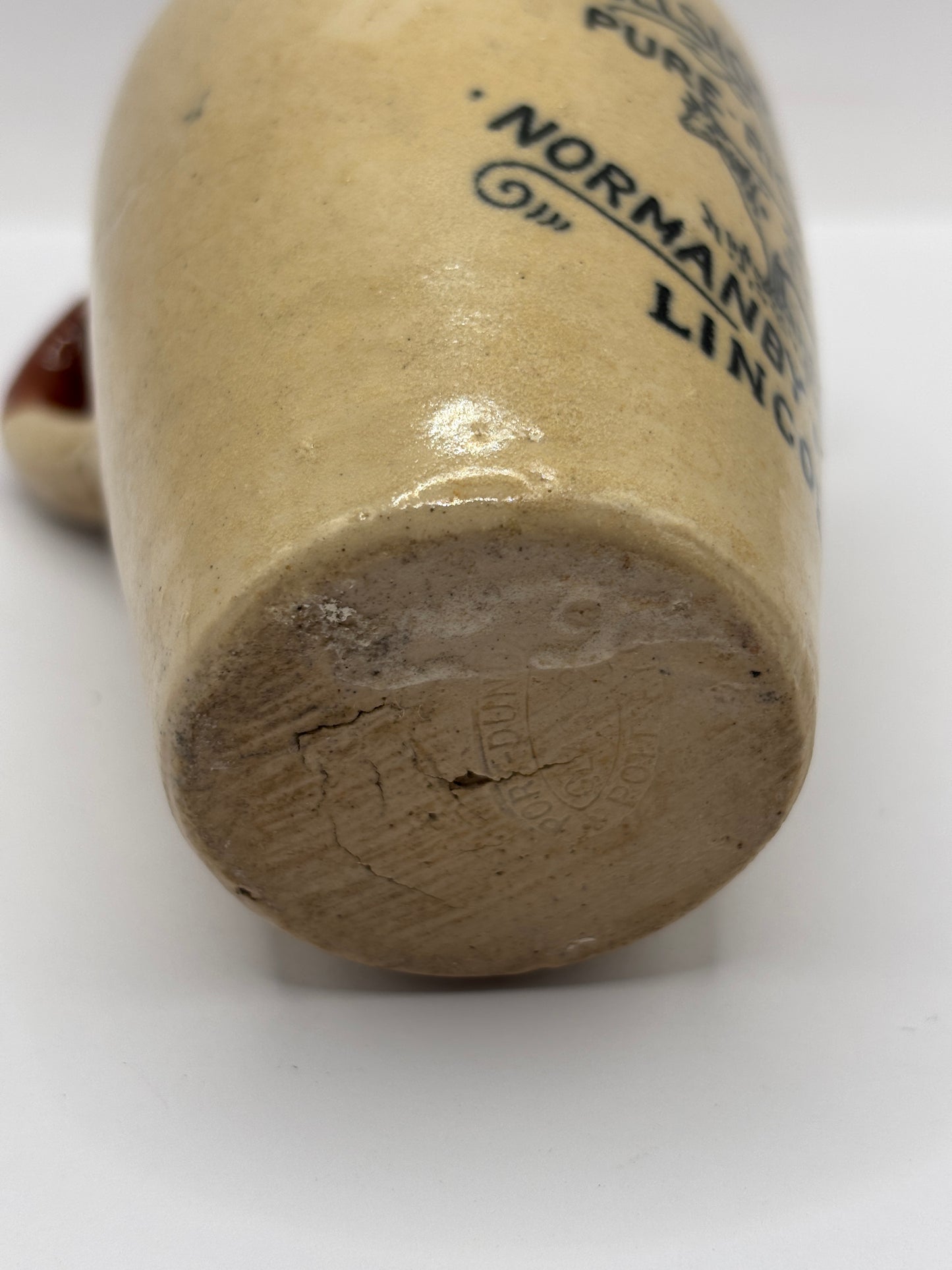 Old advertising cream pot, Excelsior dairy. Pure rich cream, Lincoln