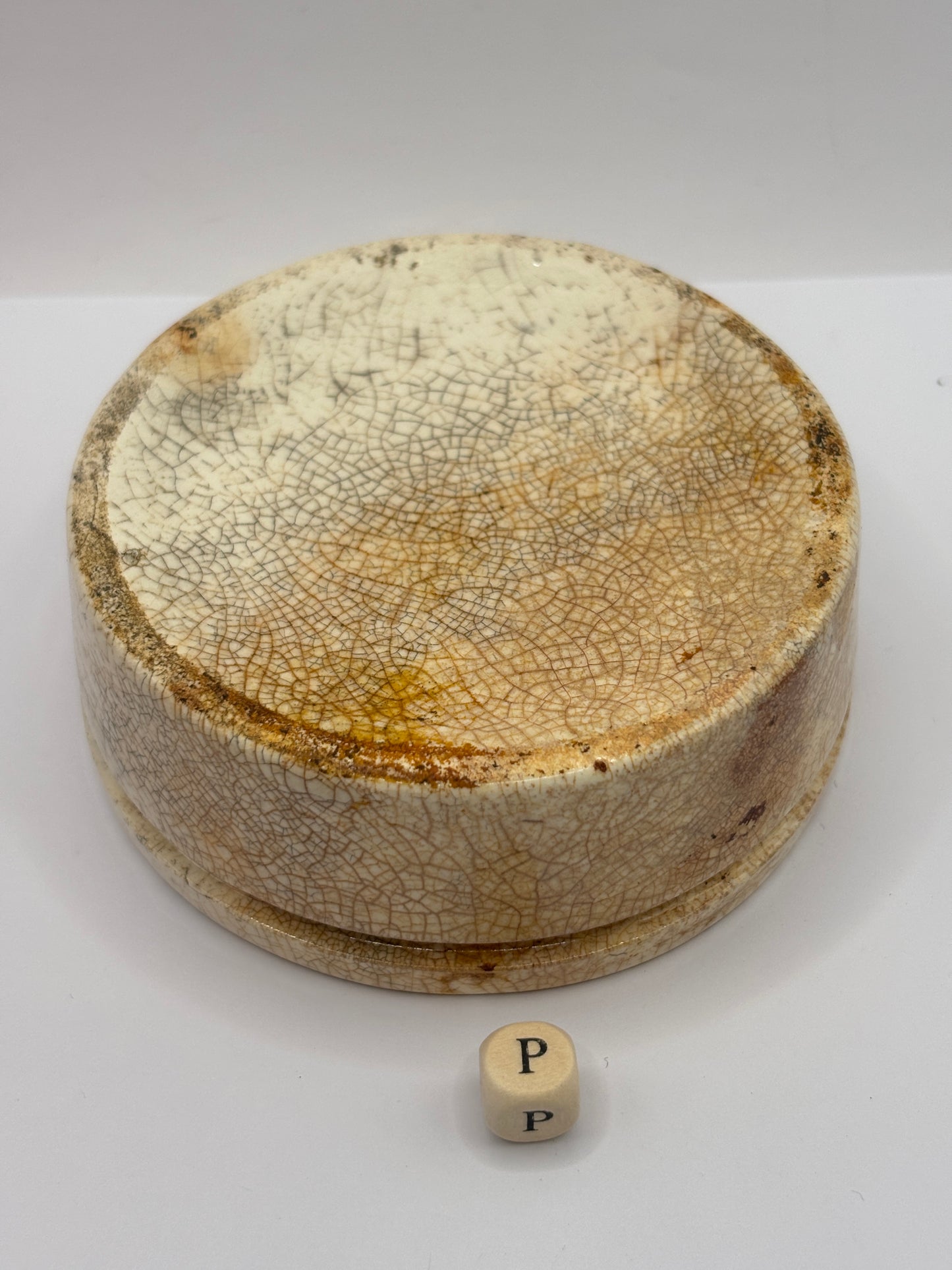 Old plain stoneware meat paste pot, potted meat (P)