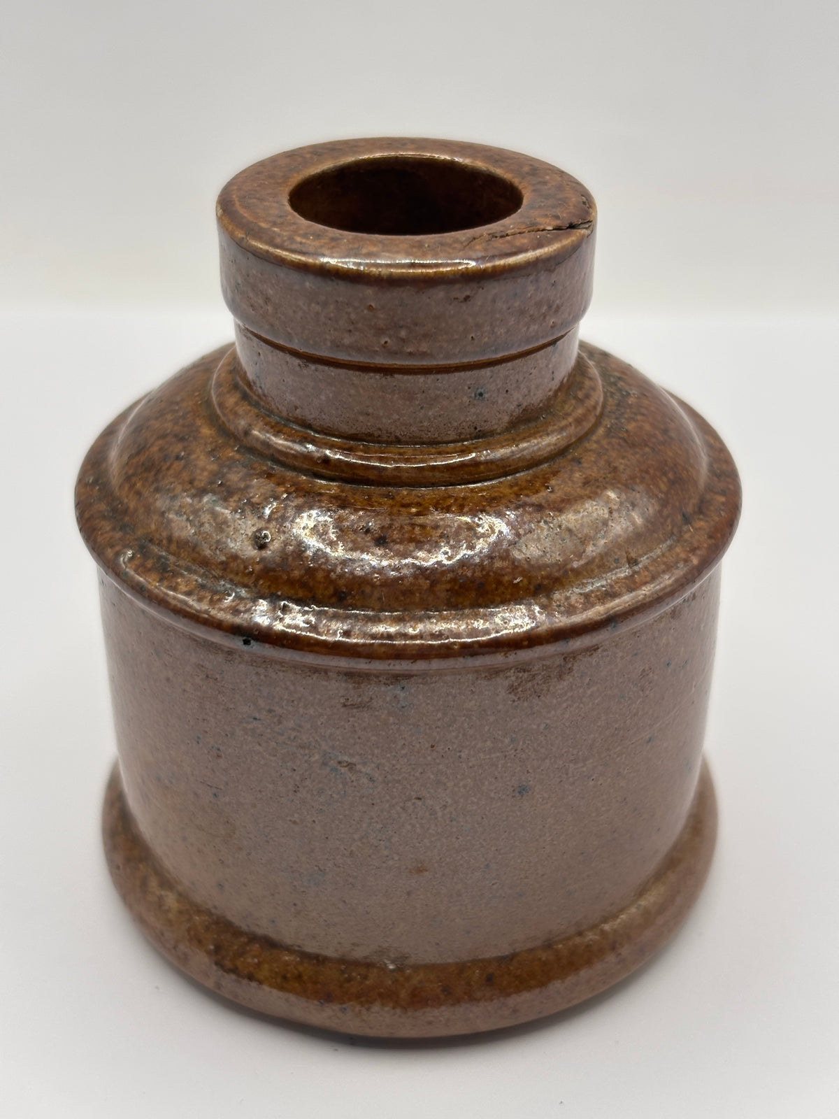 Old stoneware ink bottle, inkwell