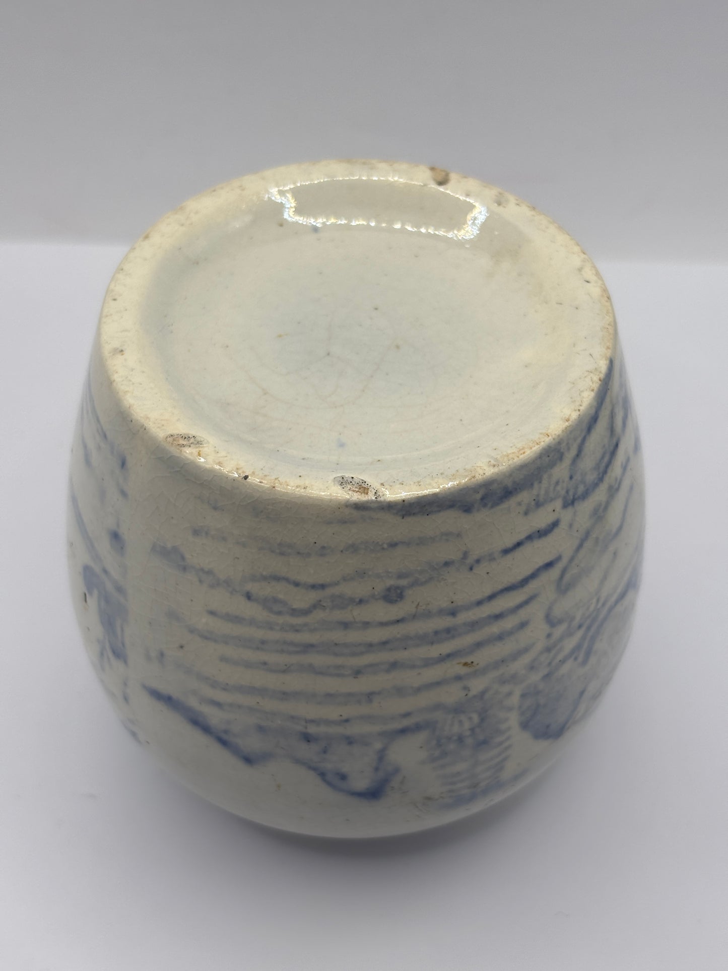 Old stoneware ginger jar