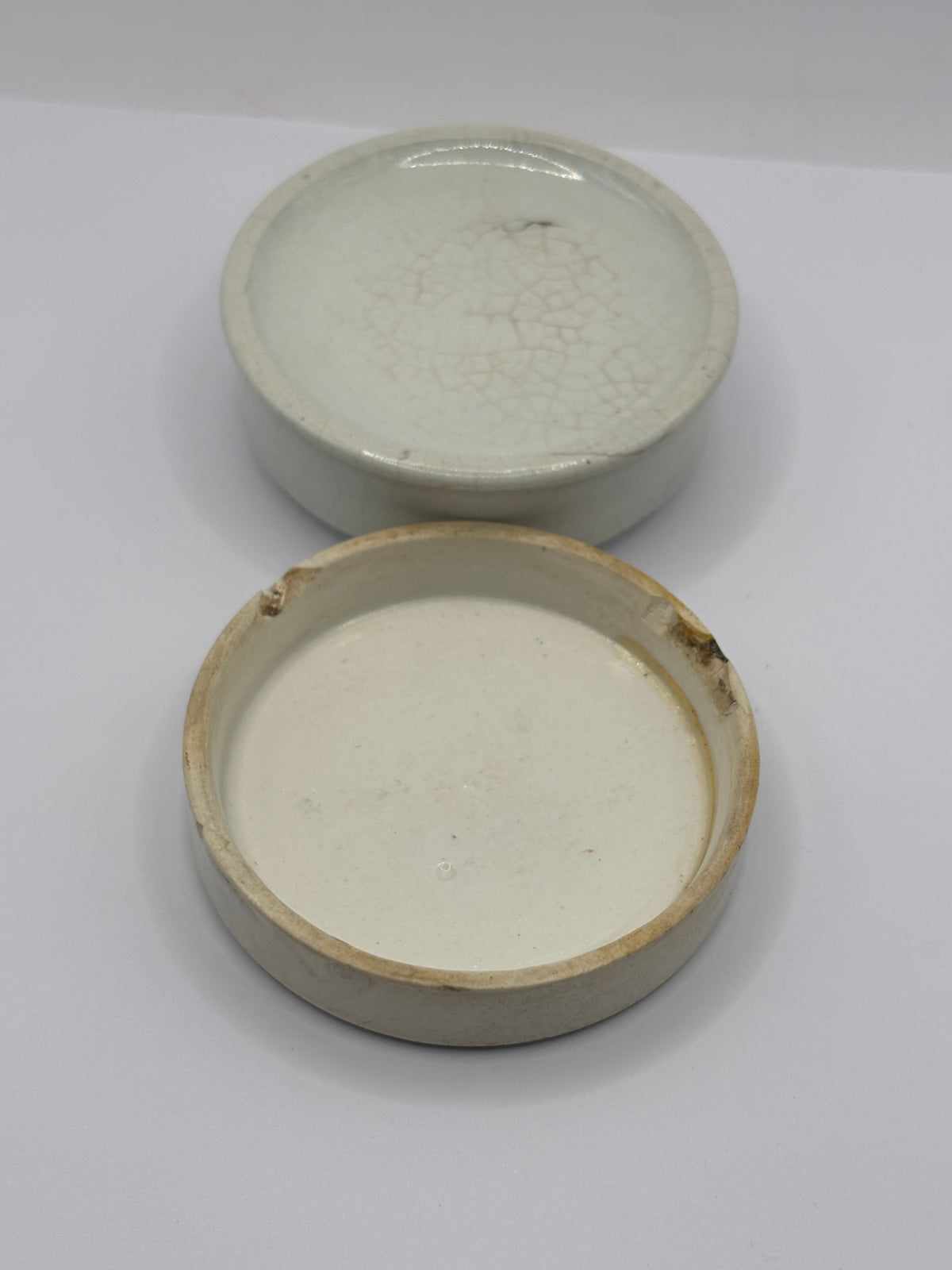 Old advertising lid and base. Rowlands Otto of rose cold cream