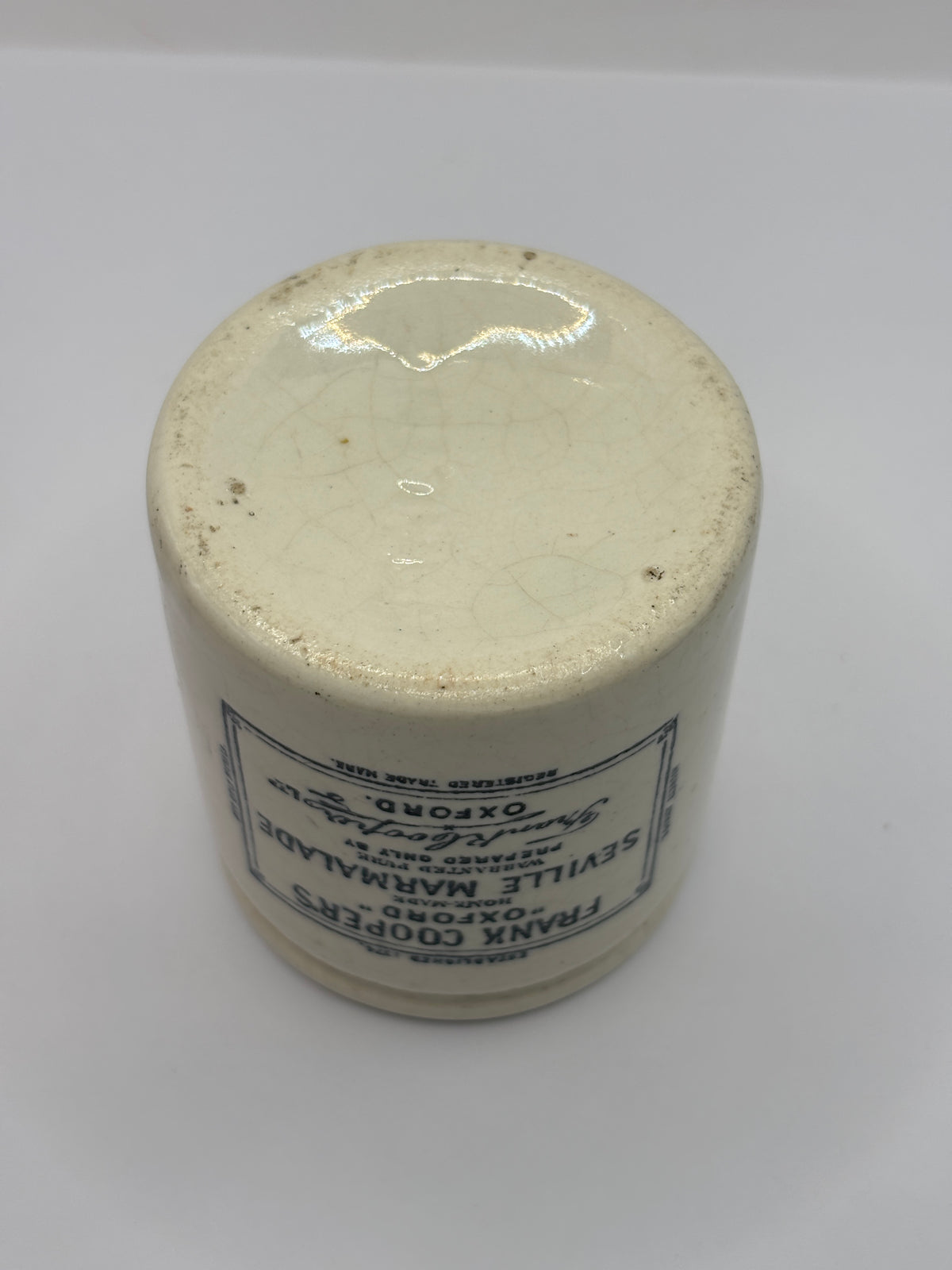 Old SAMPLE SIZE Frank Coopers marmalade jar 6.8cms
