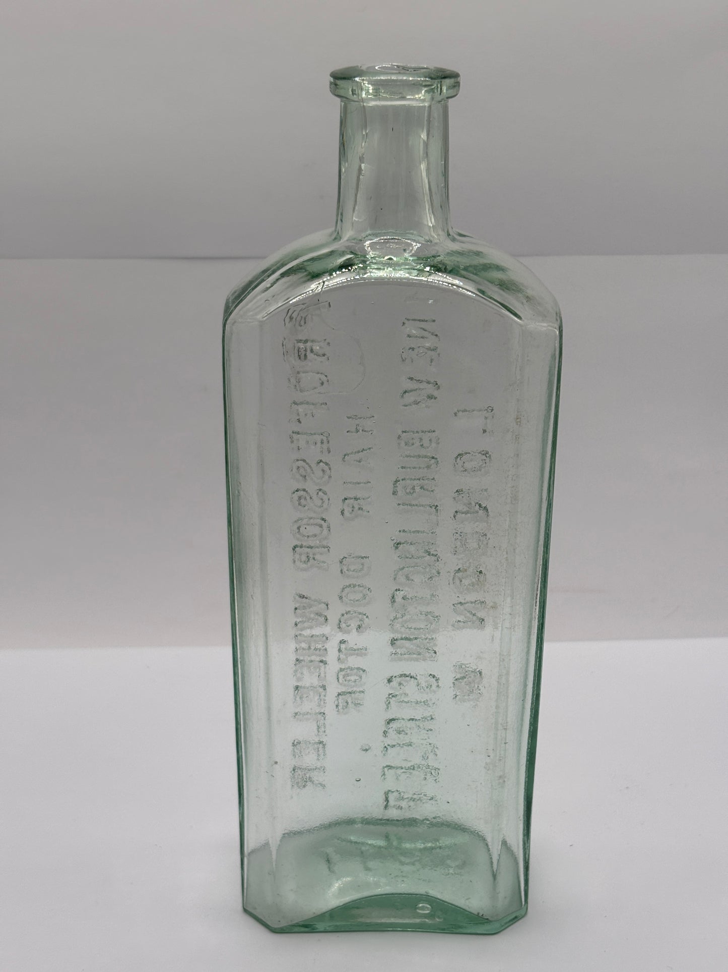 Old advertising chemist bottle, Professor Wheeler hair doctor London