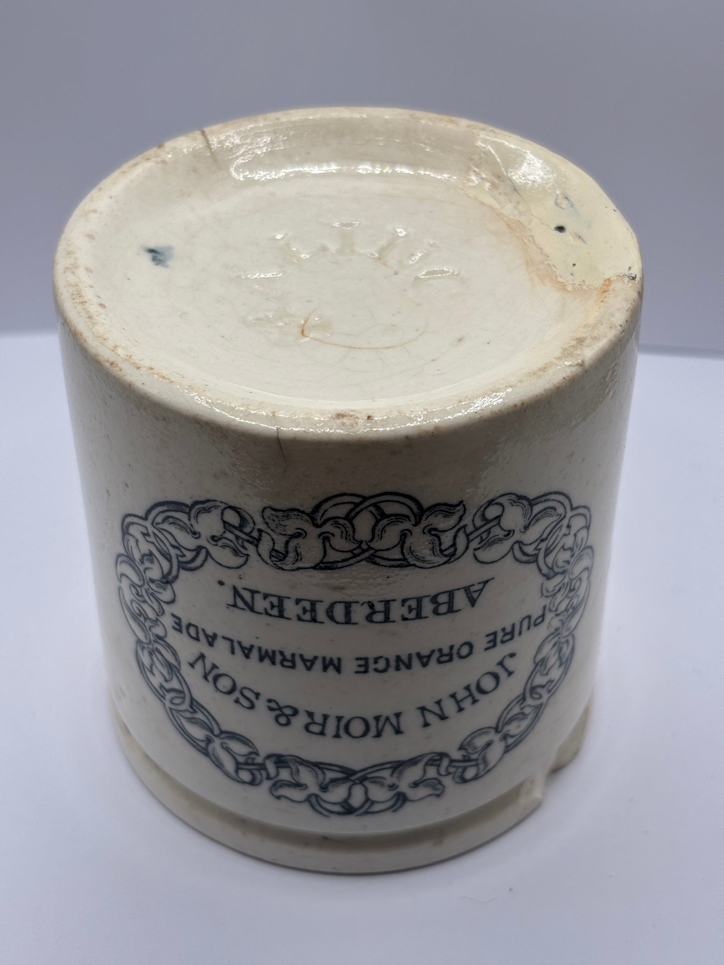 Old rare 1lb John Moir marmalade jar, Pure orange marmalade