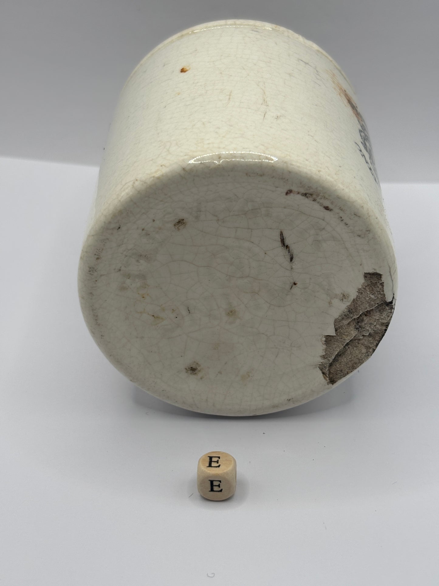Old 1lb James Keiller Dundee marmalade Jar (E) damaged