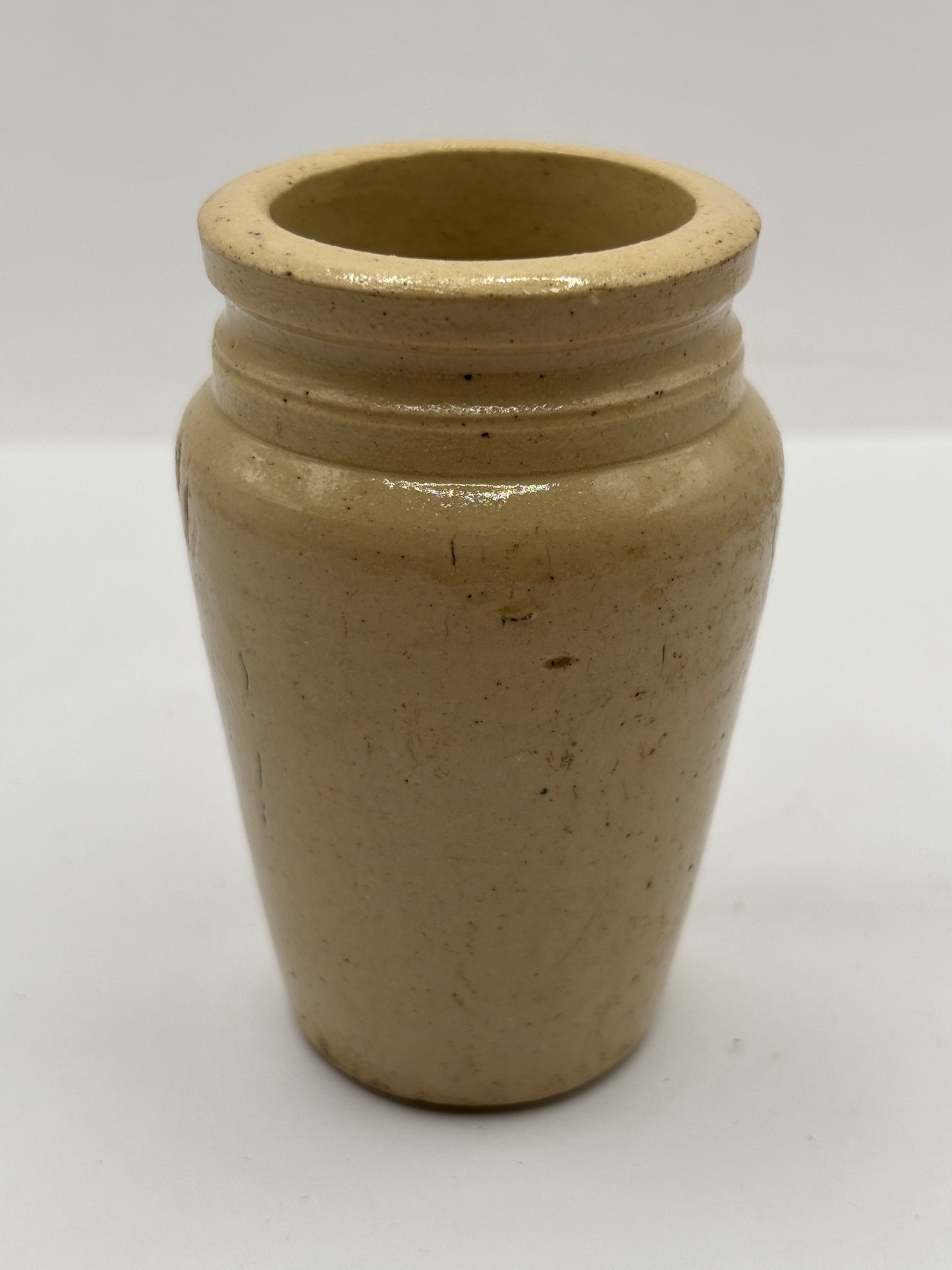 Old stoneware advertising Virol jar 8cms
