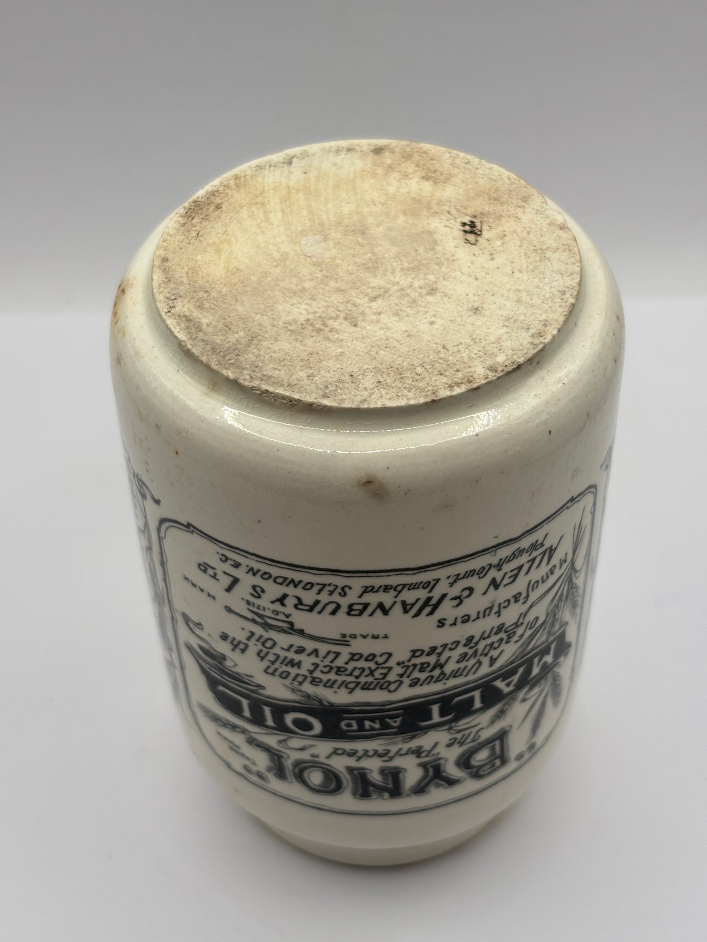 Old Bynol advertising jar