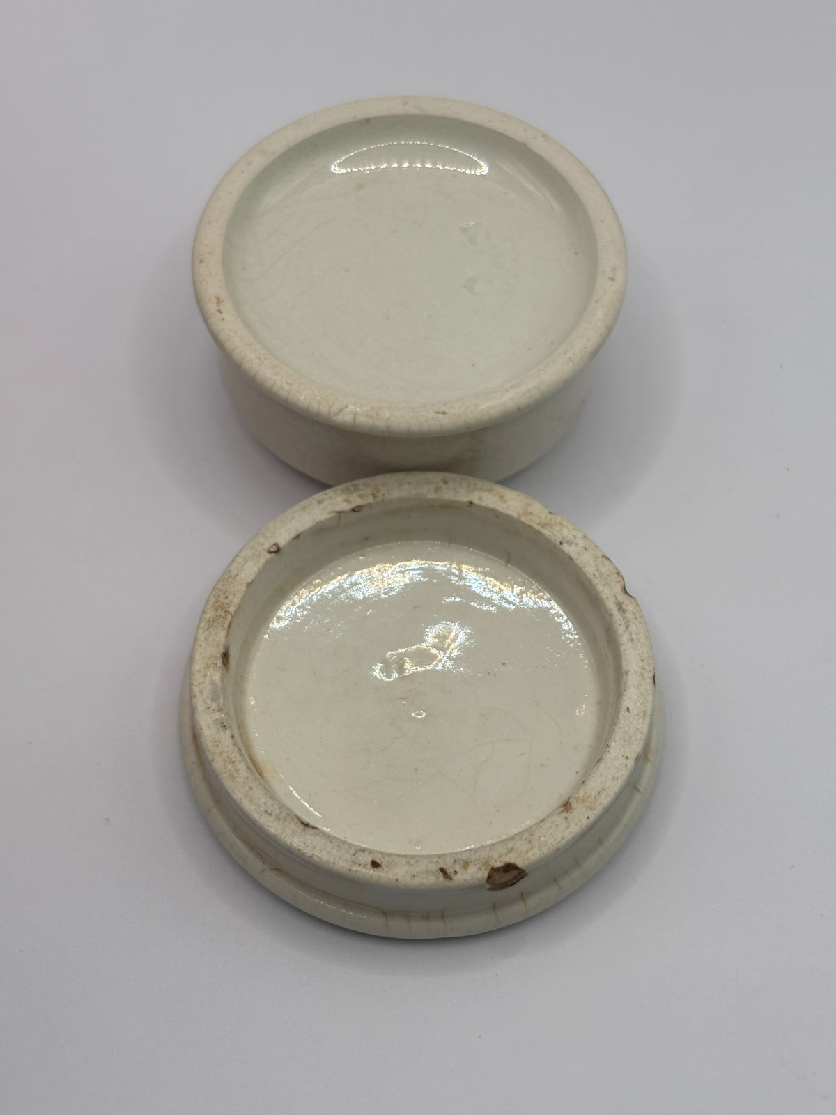 Old advertising lid and base. Calverts carbolic tooth paste