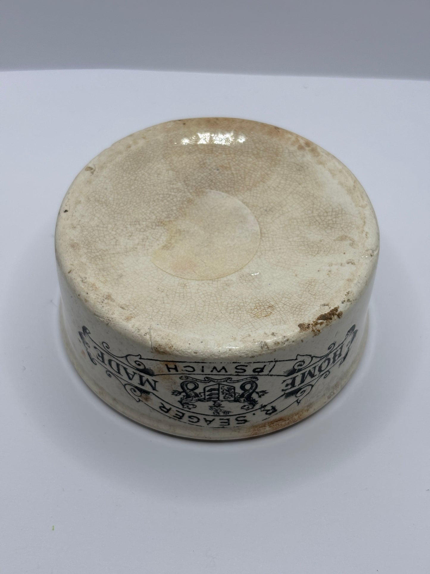 Old seagers meat paste pot