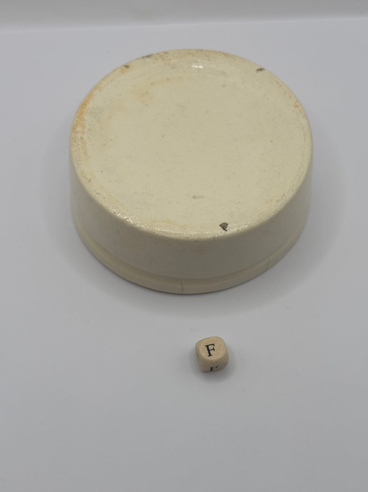 Old plain stoneware meat paste pot, potted meat (F)