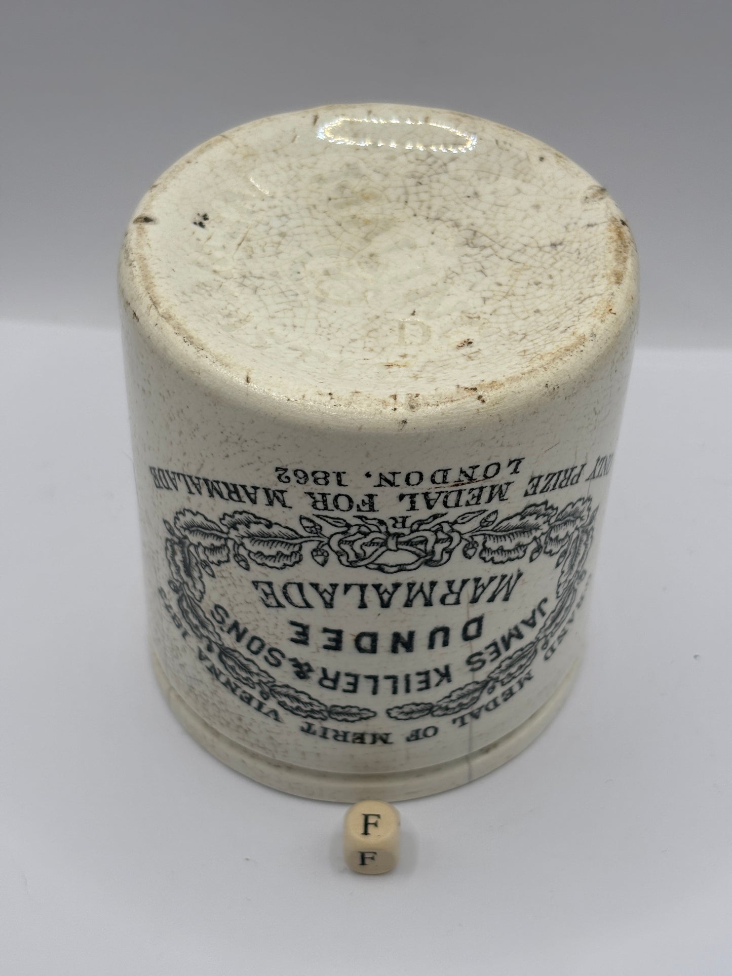 Old 1lb James Keiller dundee marmalade jar (F)
