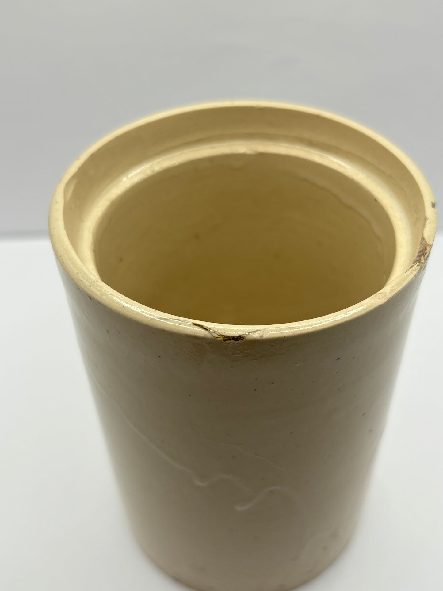 Stamped stoneware cheese pot, meadow sweet cheese