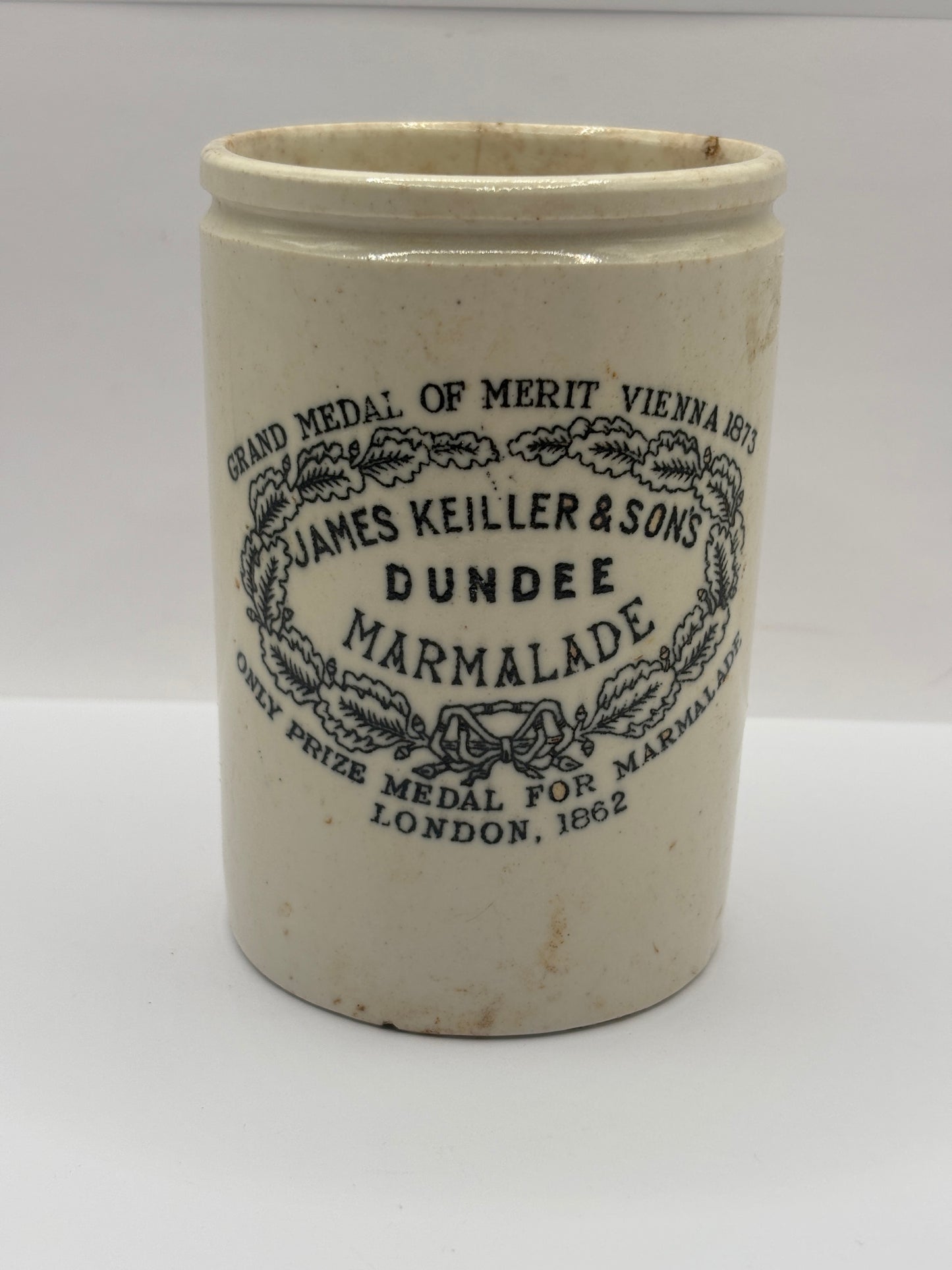 Old 1lb James Keiller Dundee marmalade Jar (N)