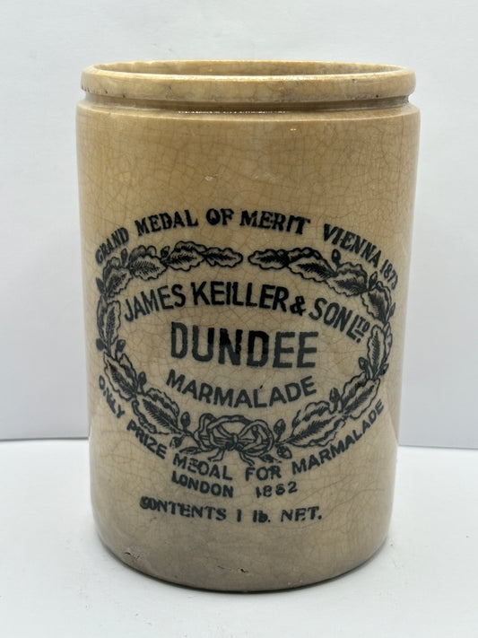 1lb James Keiller dundee marmalade, stained & crazed