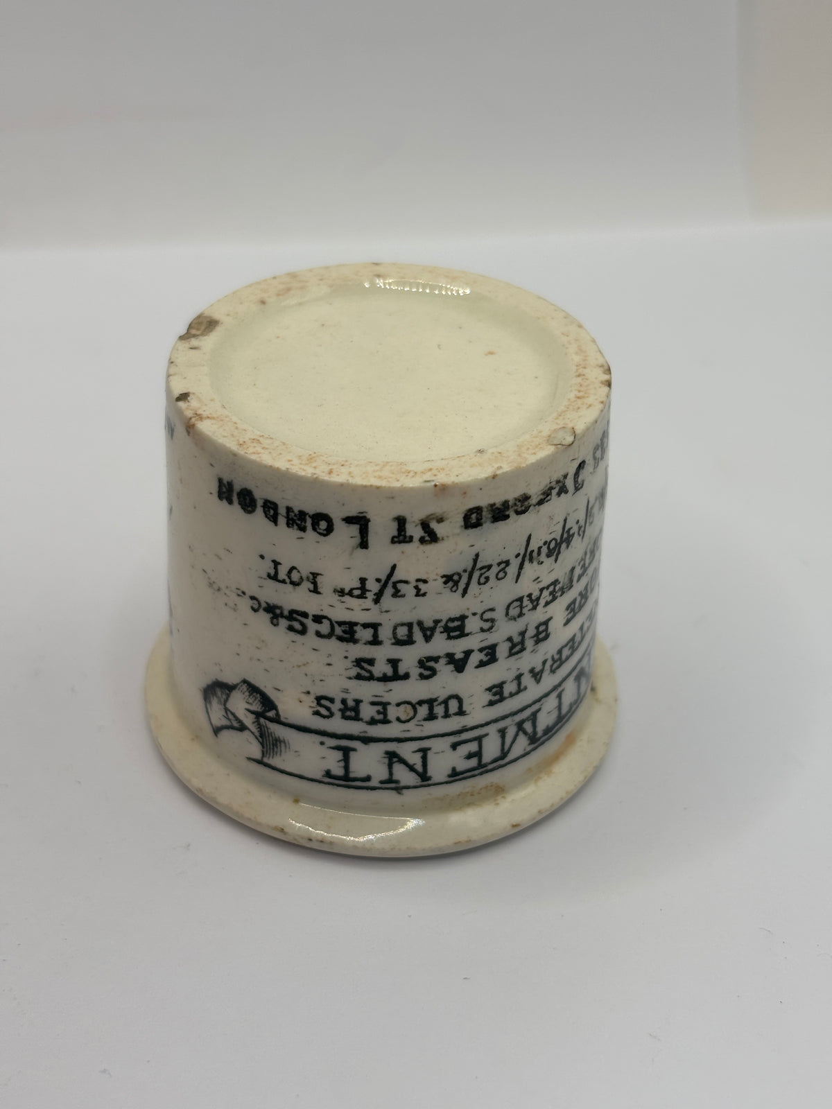 Old advertising ointment pot, Holloways ointment