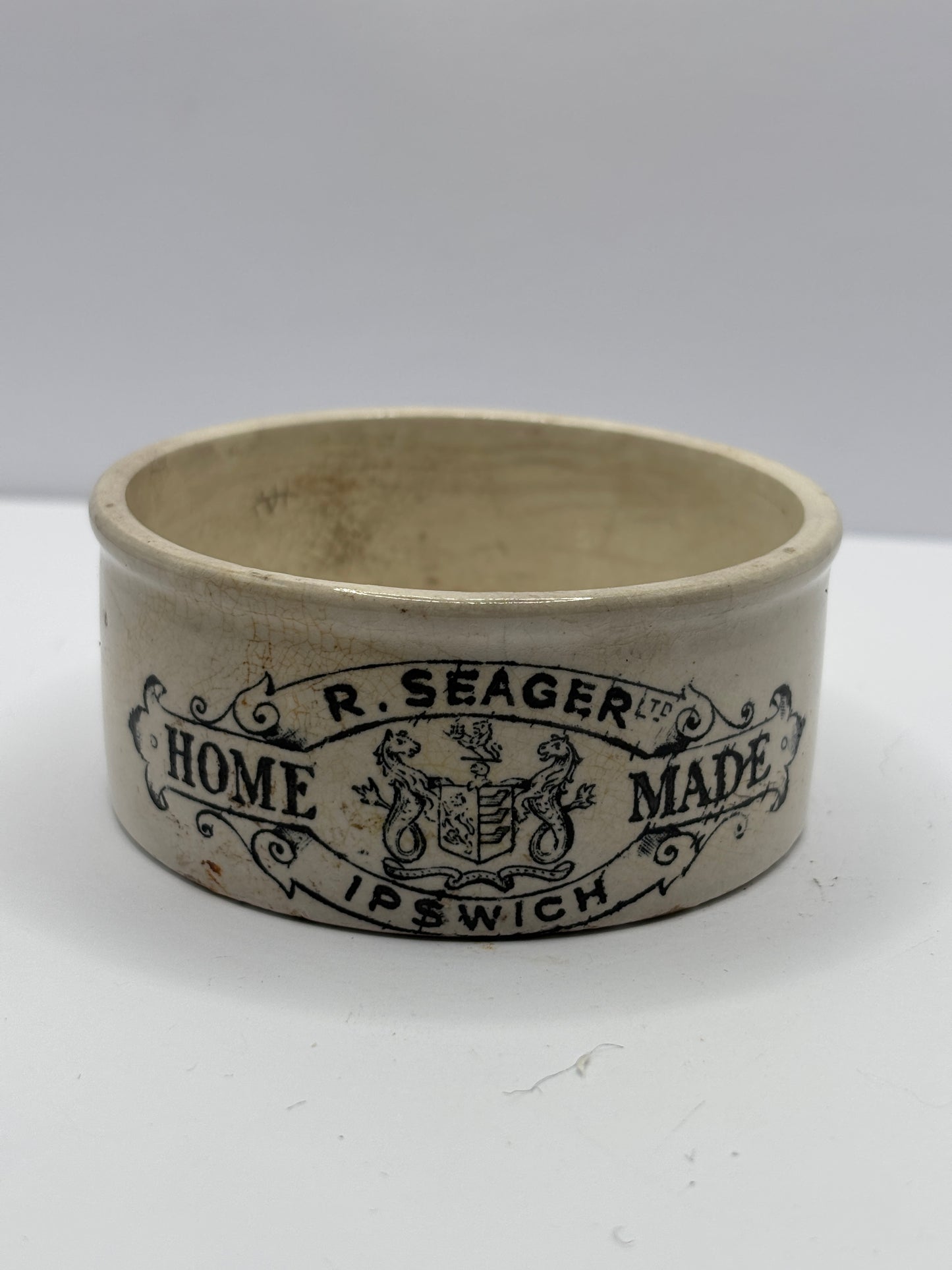 Old seagers potted meat, meat paste pot