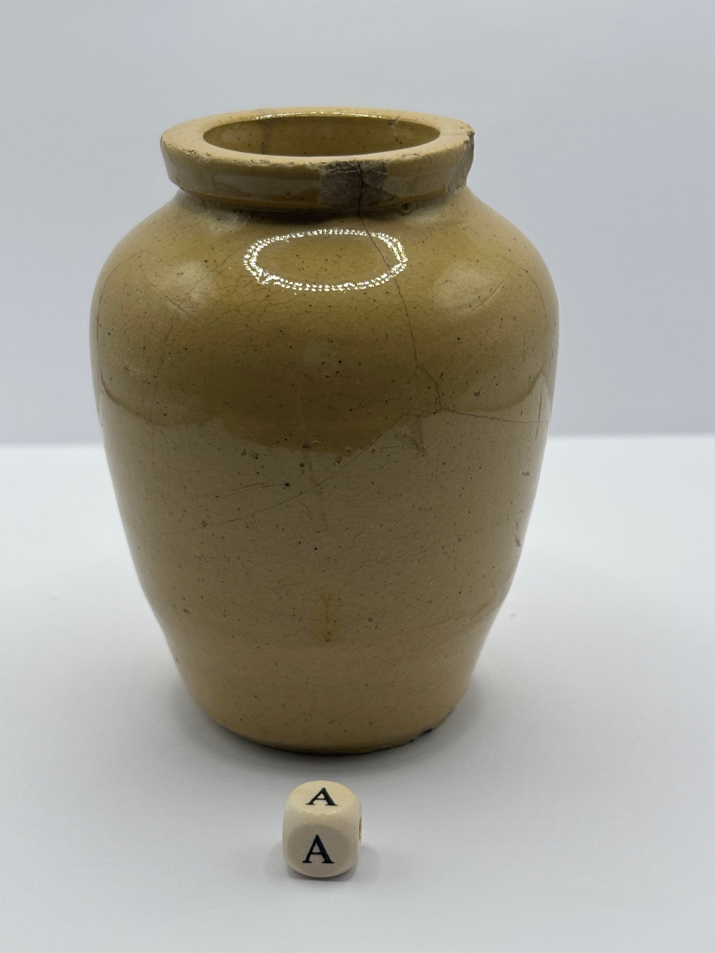 Old Manchester cream pot, Hailwoods pure rich cream (a) damaged