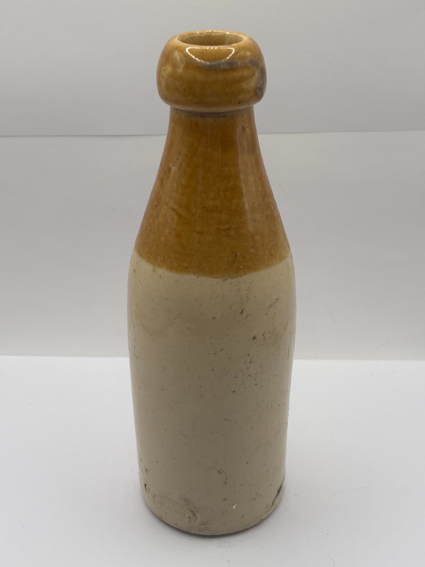 Old stoneware ginger beer bottle, EL Newsomes Blackpool