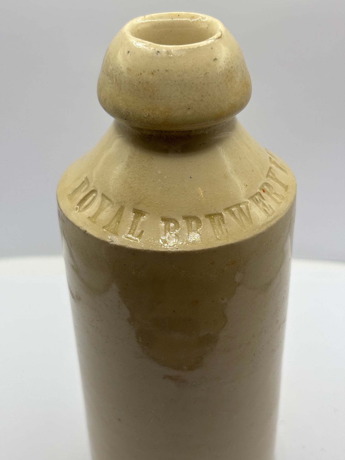 Old impressed ginger beer bottle,Brentford royal brewery