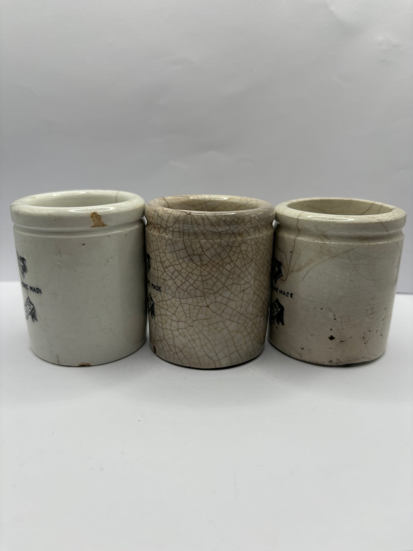 3 sainsburys potted meat jars