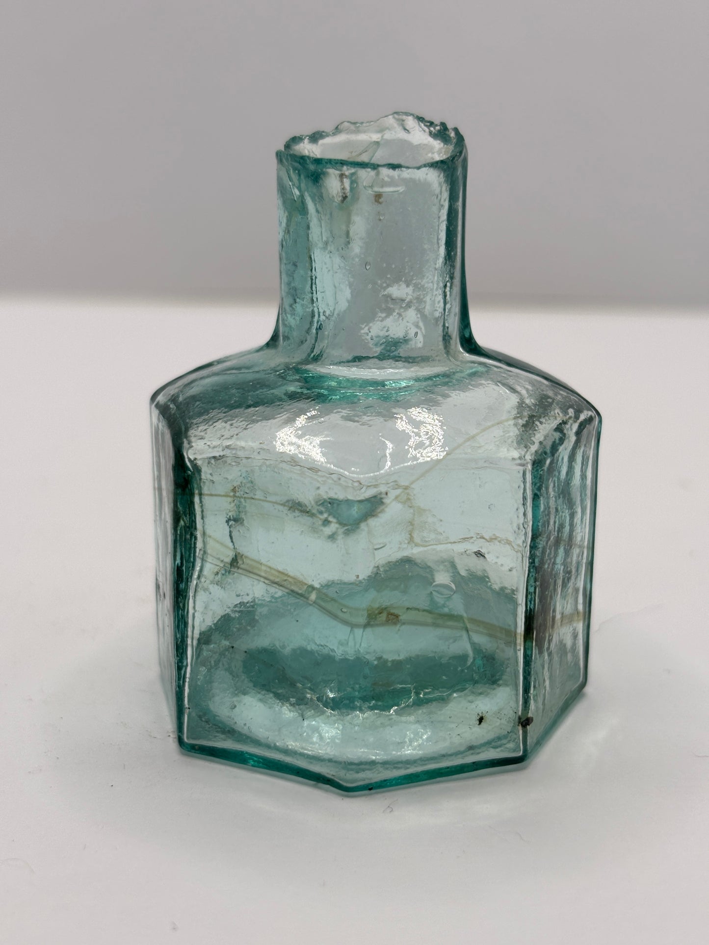 Old penny ink, inkwell. Swirly ink