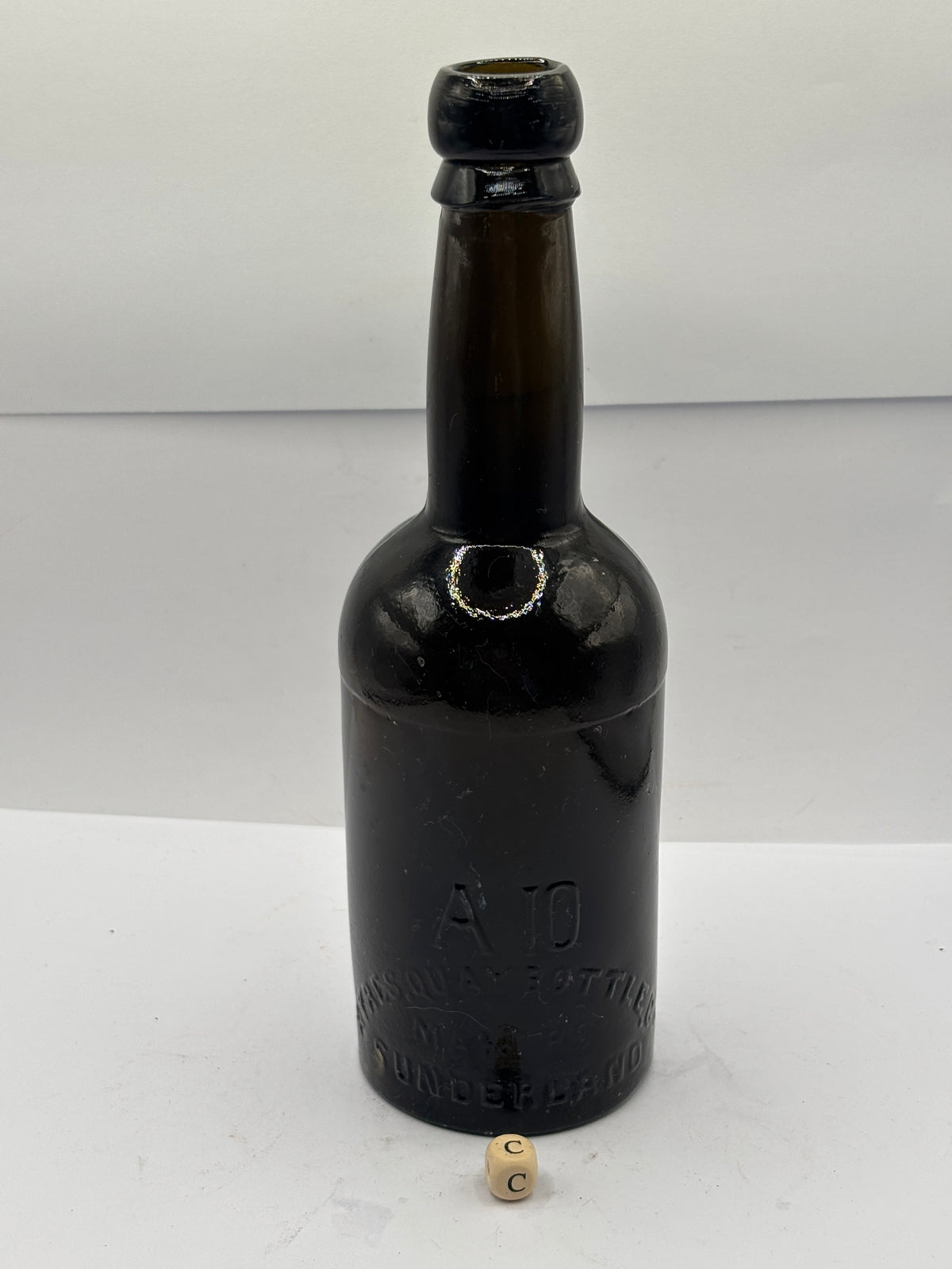 Old advertising beer bottle, Bradford Bros Newcastle (c)