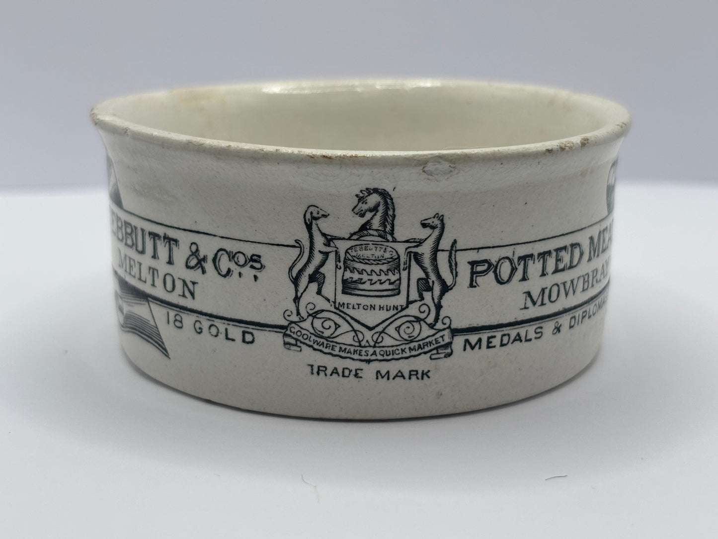 Old Teabutts advertising potted meat dish