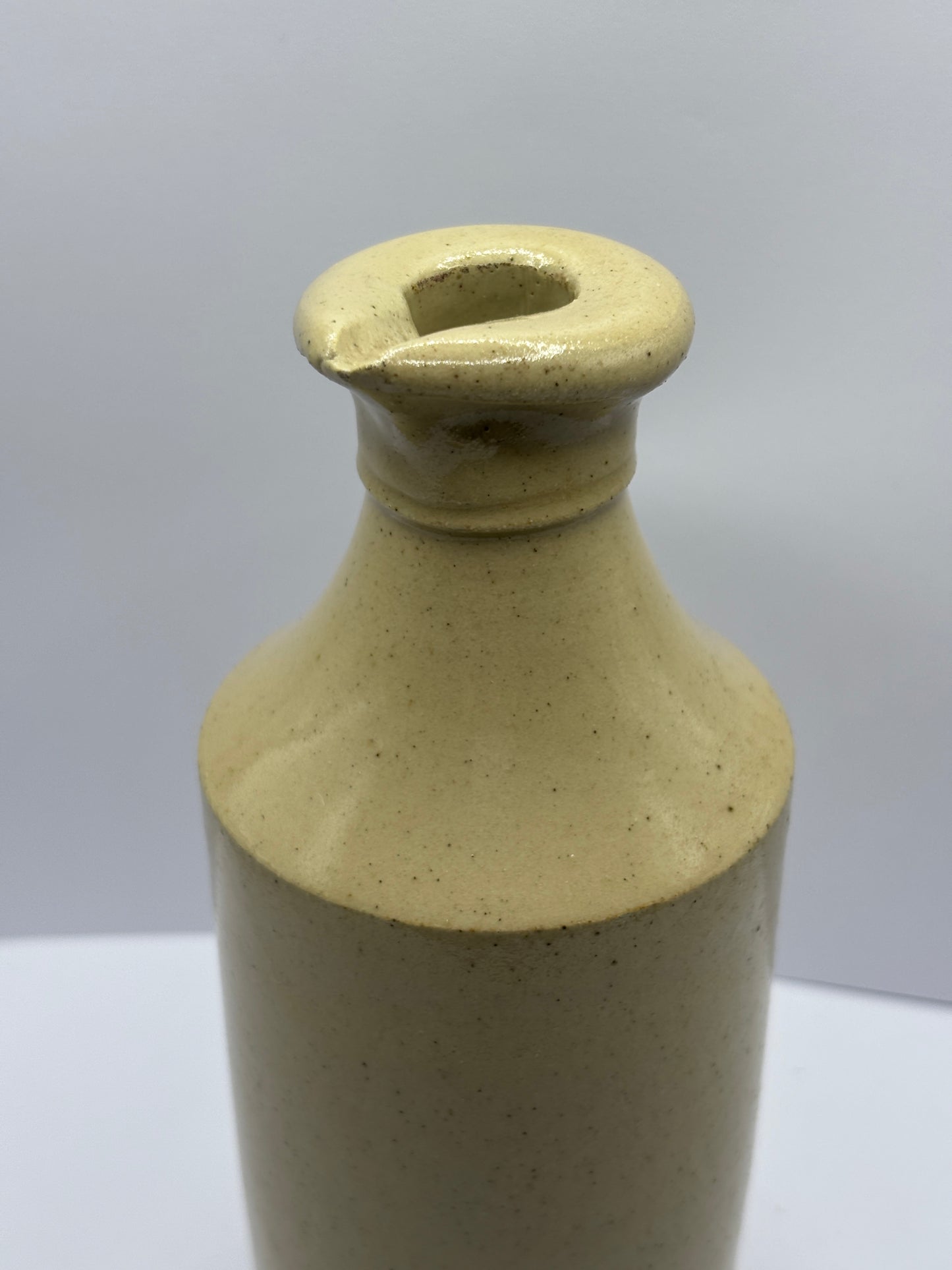 Tall stoneware ink with trade mark, FM & Co
