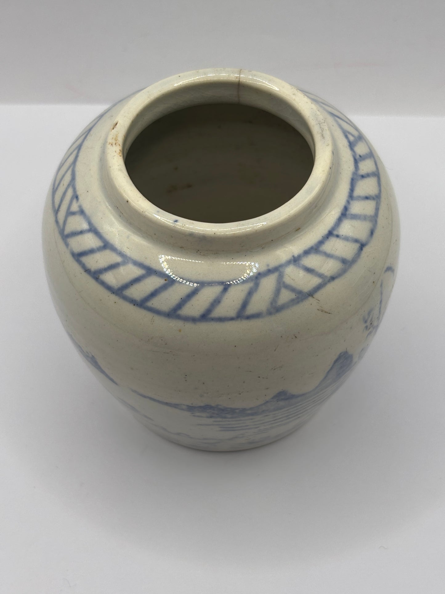 Old stoneware ginger jar