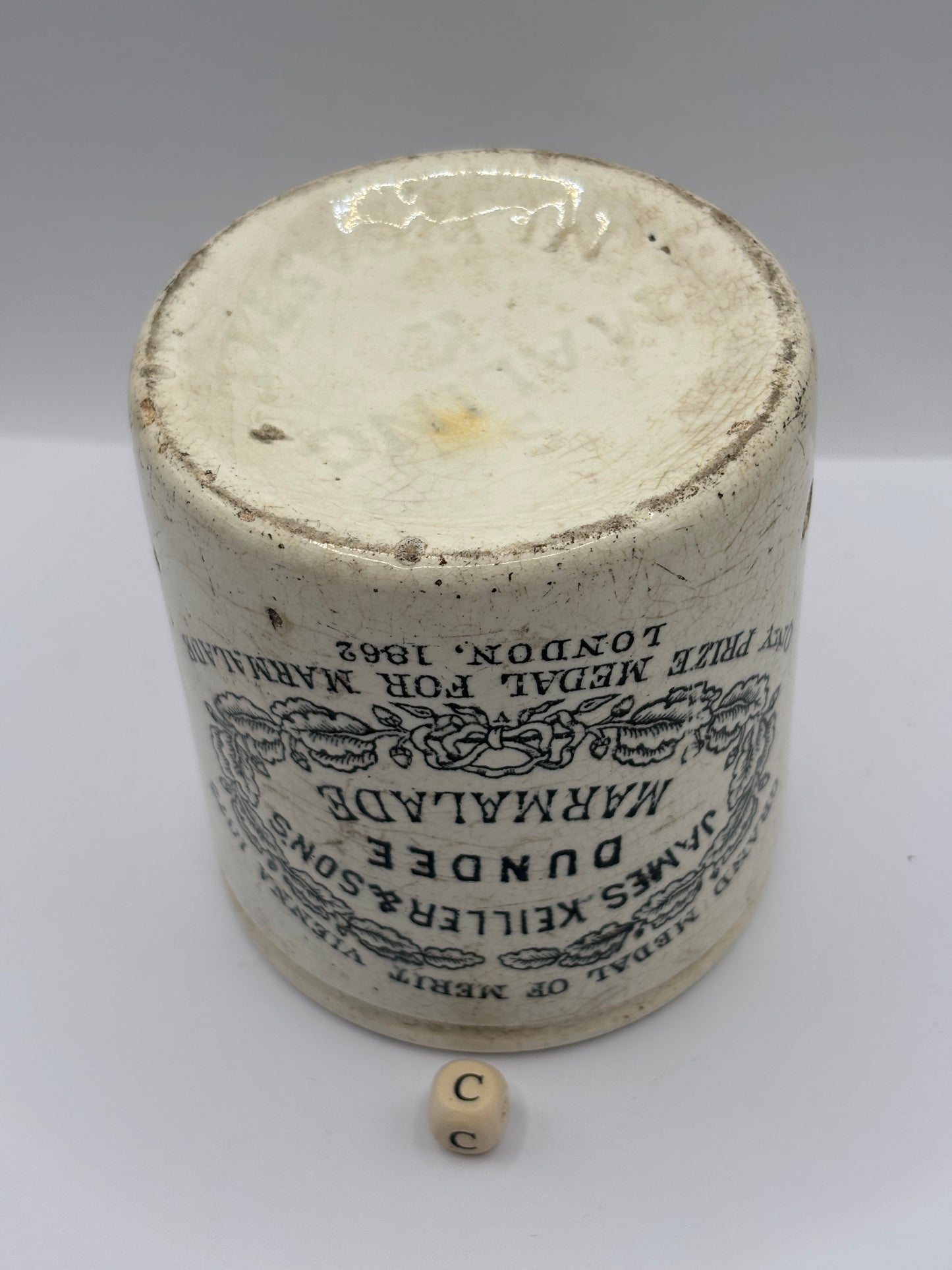 Old 1lb James Keiller dundee marmalade jar (C)