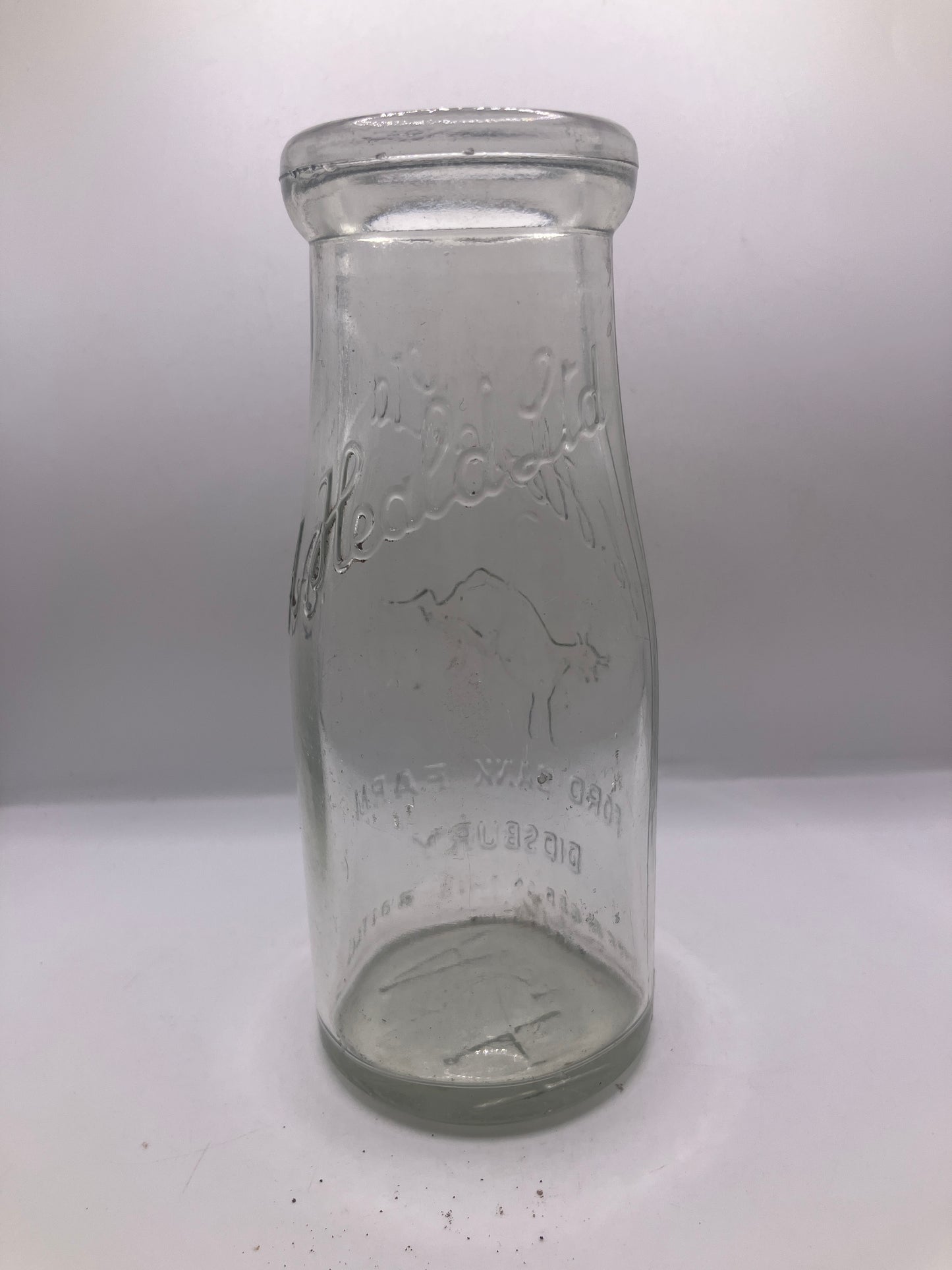 Advertising milk bottle,Ford bank farm