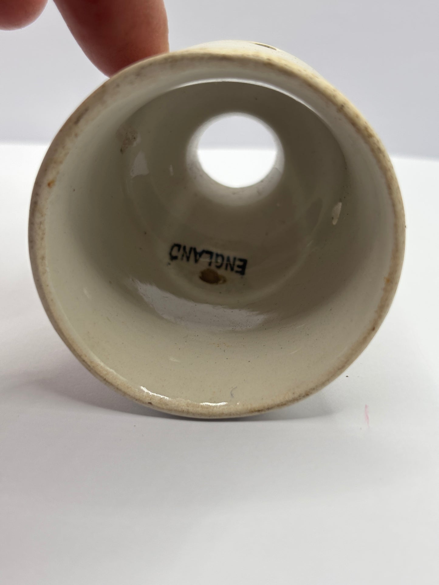 Vintage pie funnel, chipped