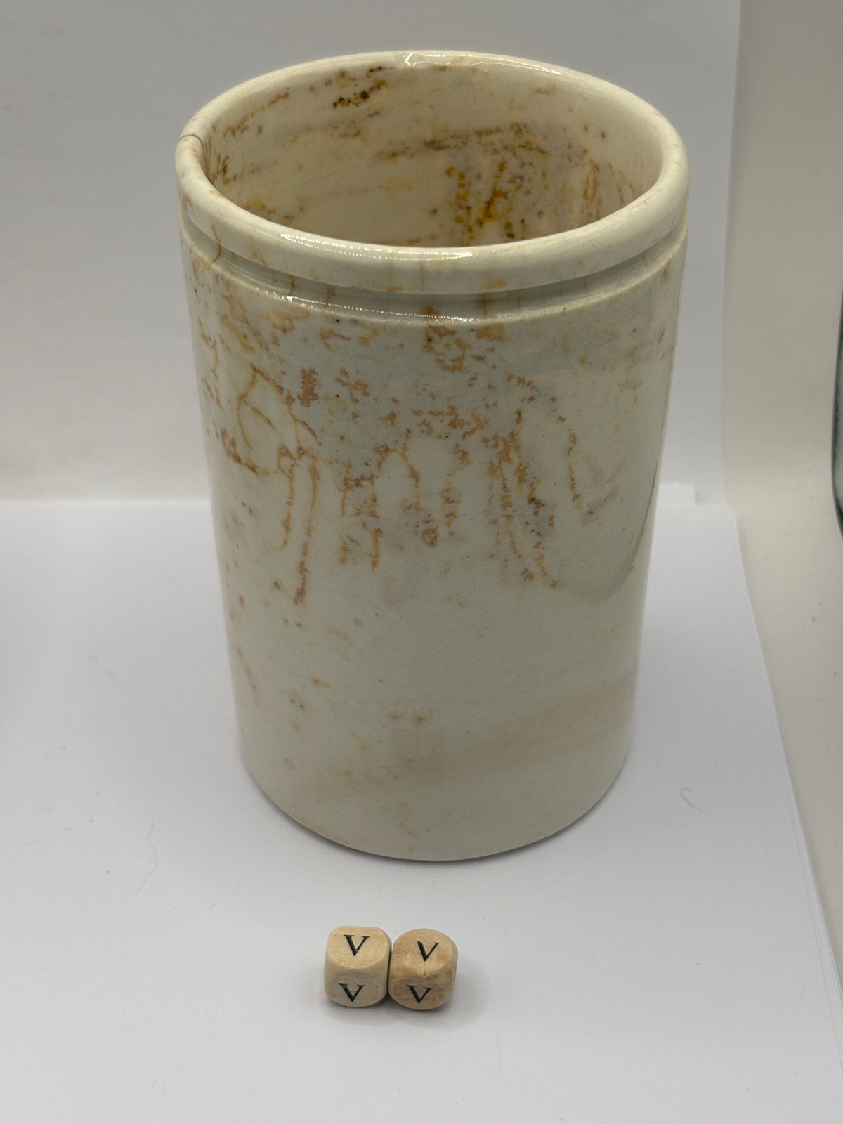 Old 1lb plain mailing marmalade pot (vv)