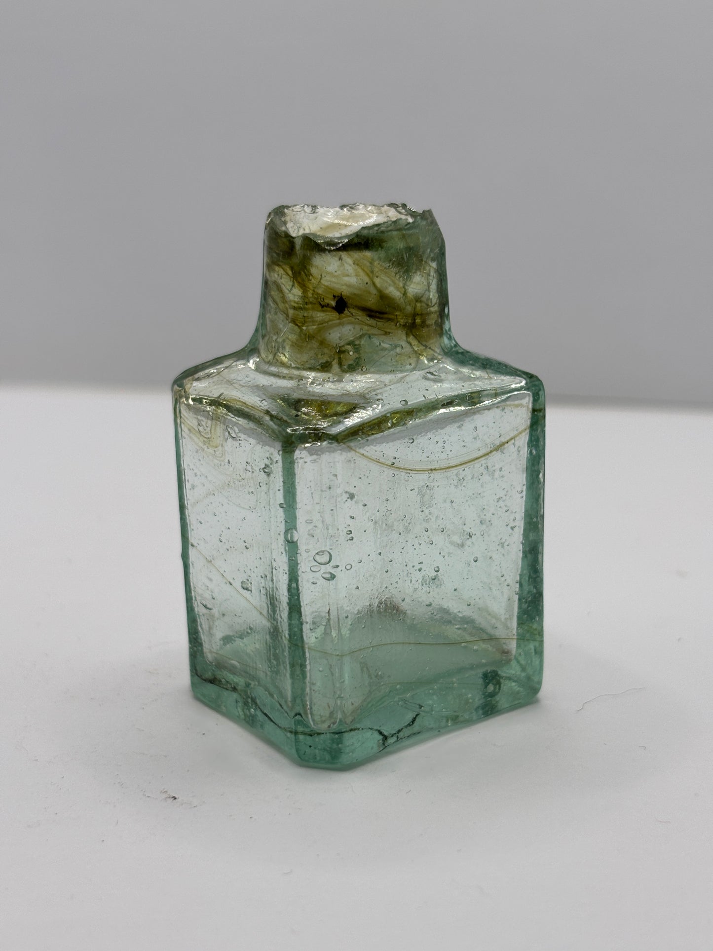 Old penny ink, inkwell. Swirly ink