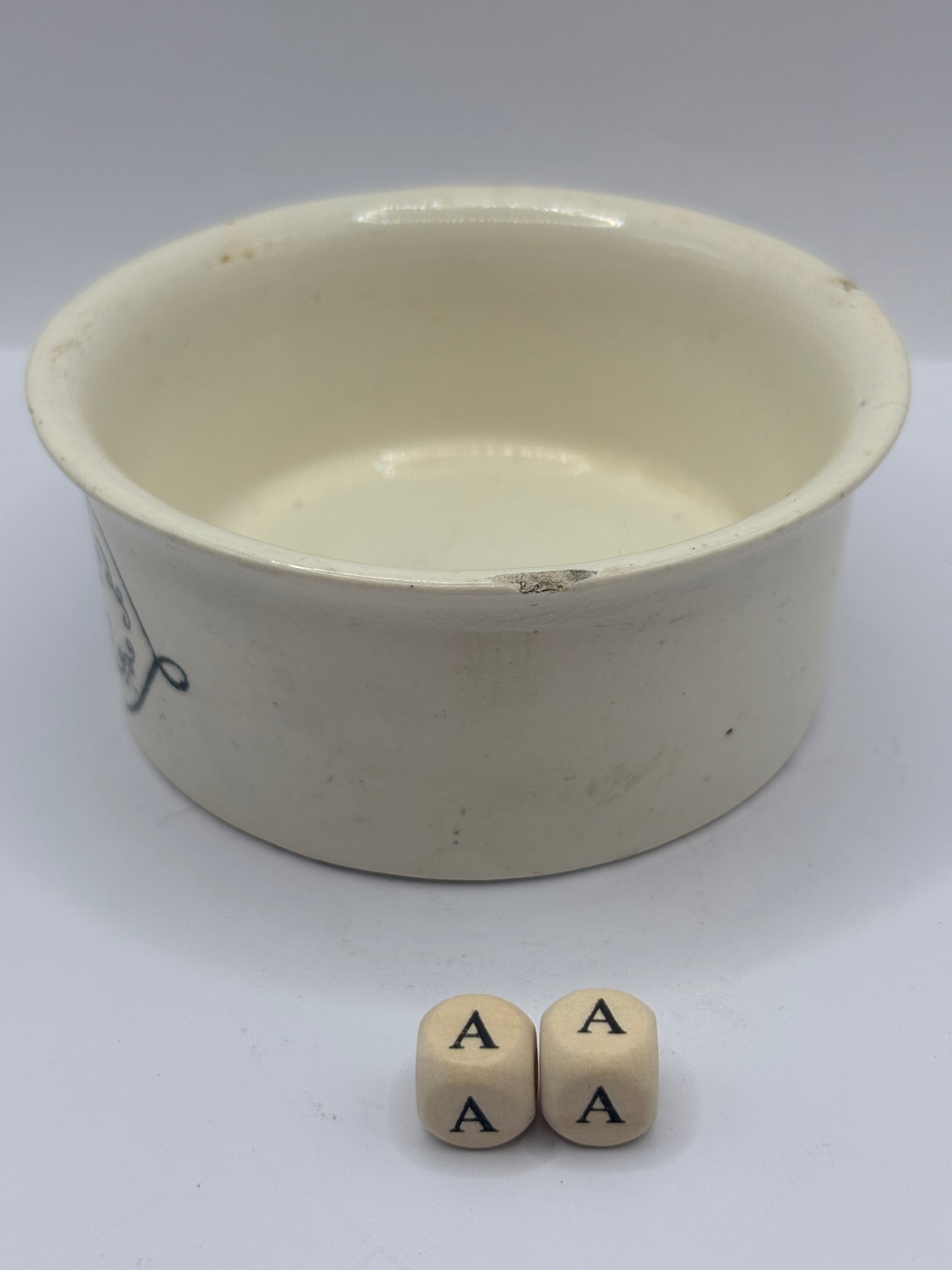 Old Springfield advertising meat paste pot, home potted meats (aa)