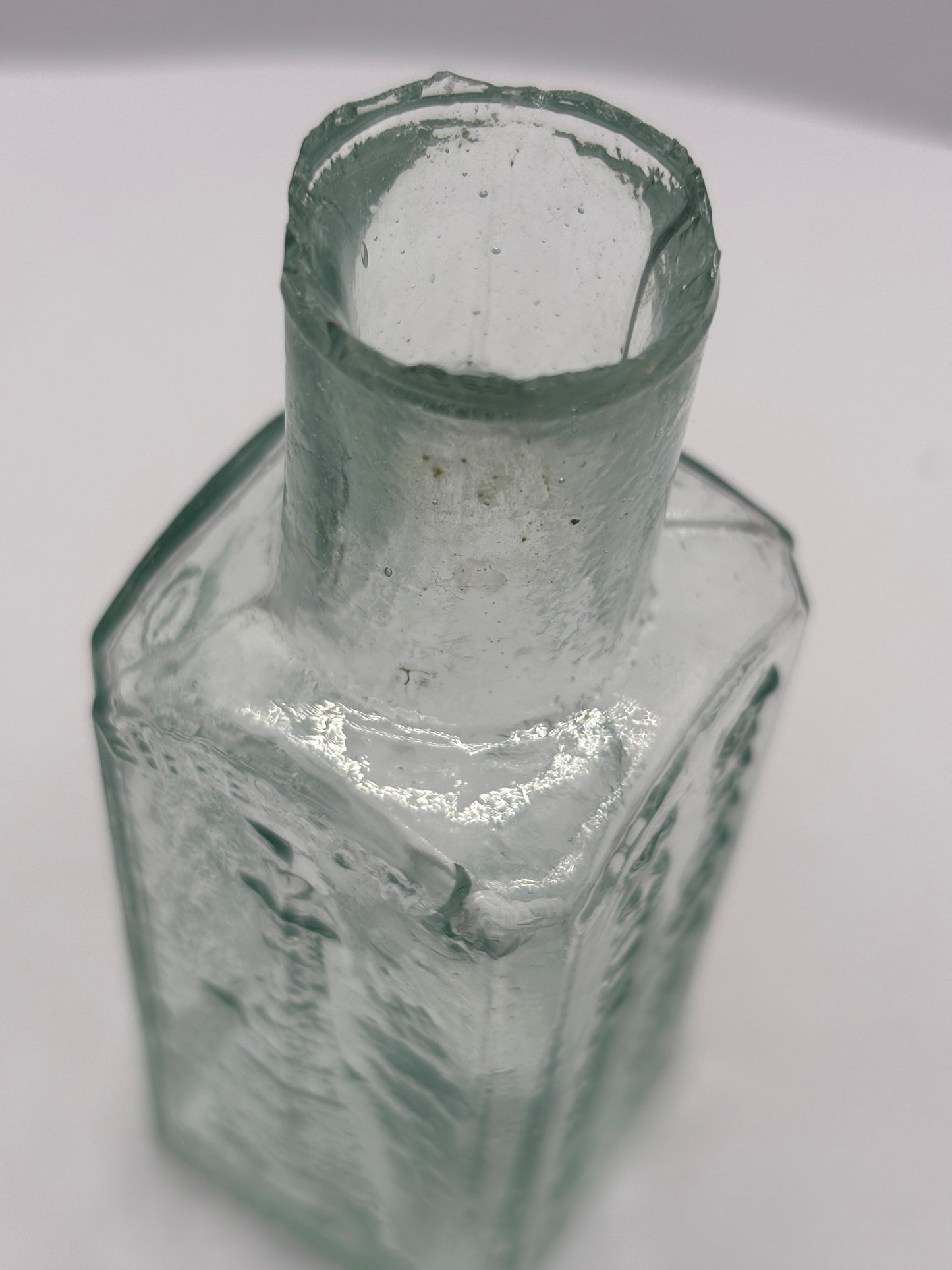 Old Eiffel tower fruit juice bottle, 4 sided graphics