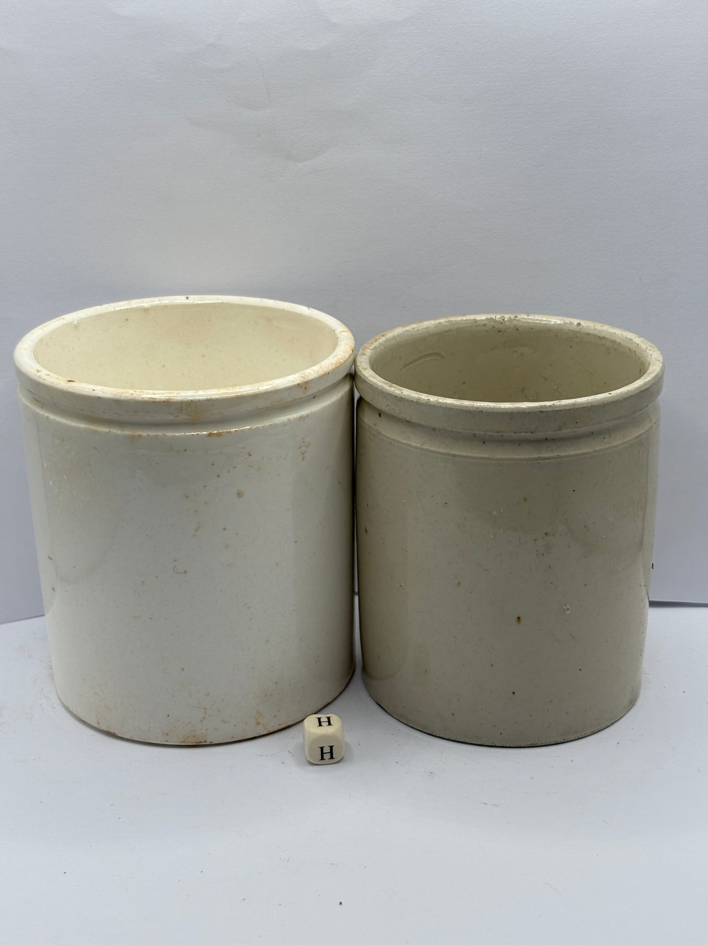 2 old advertising pots, Gray & Sons. Jam & marmalade