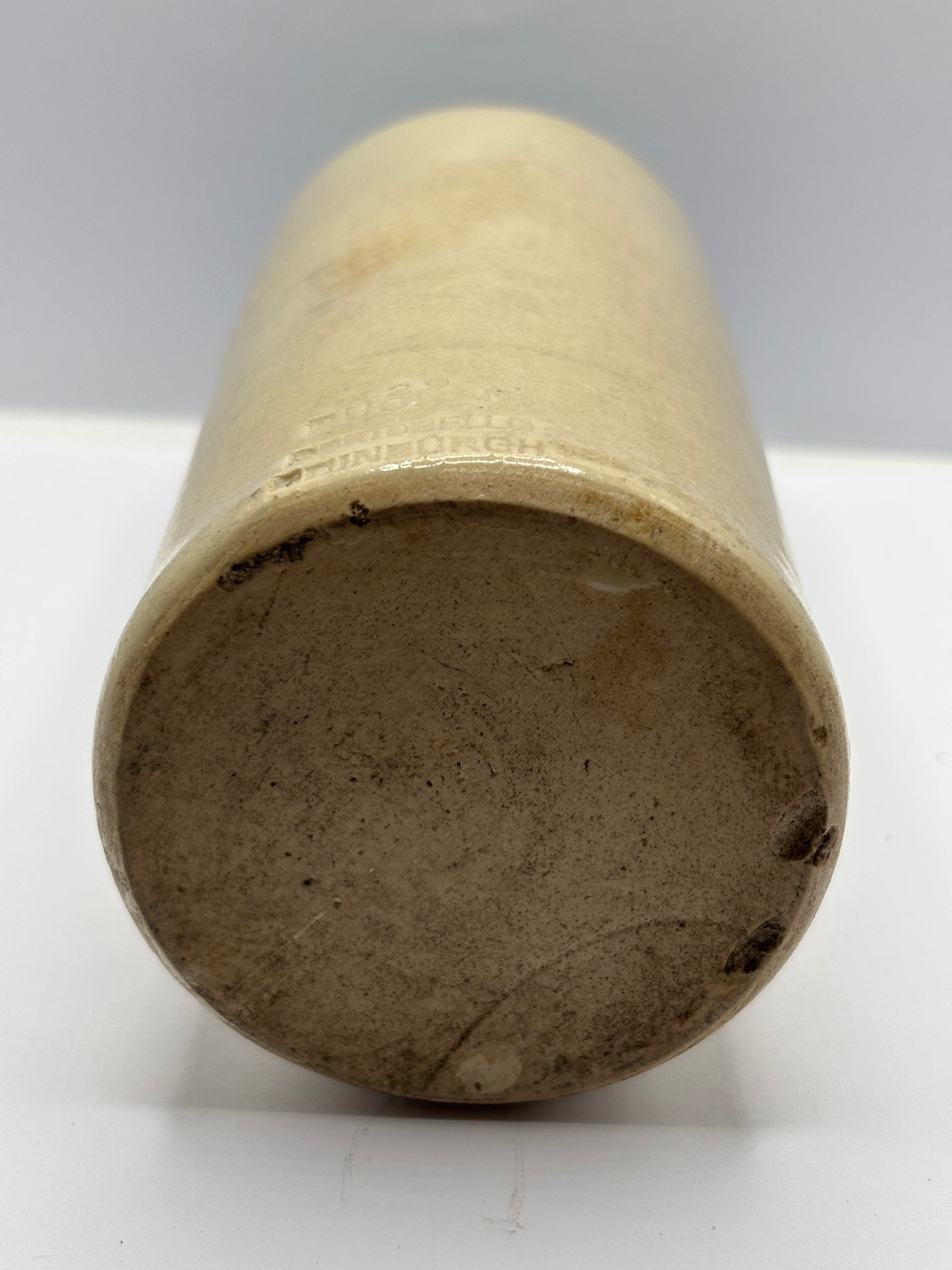 Old green top Dunfermilne ginger beer bottle